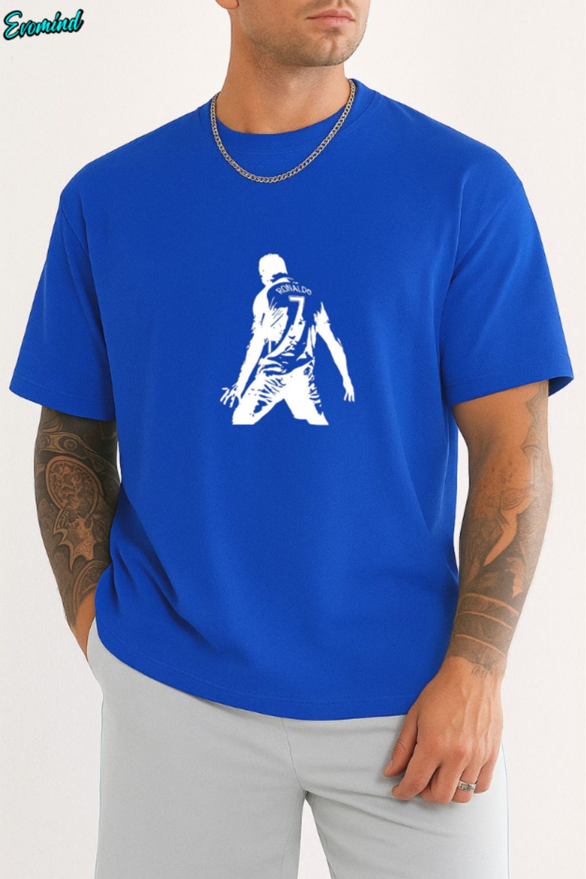 Evomind Ronaldo Baskılı Unisex T-shirt