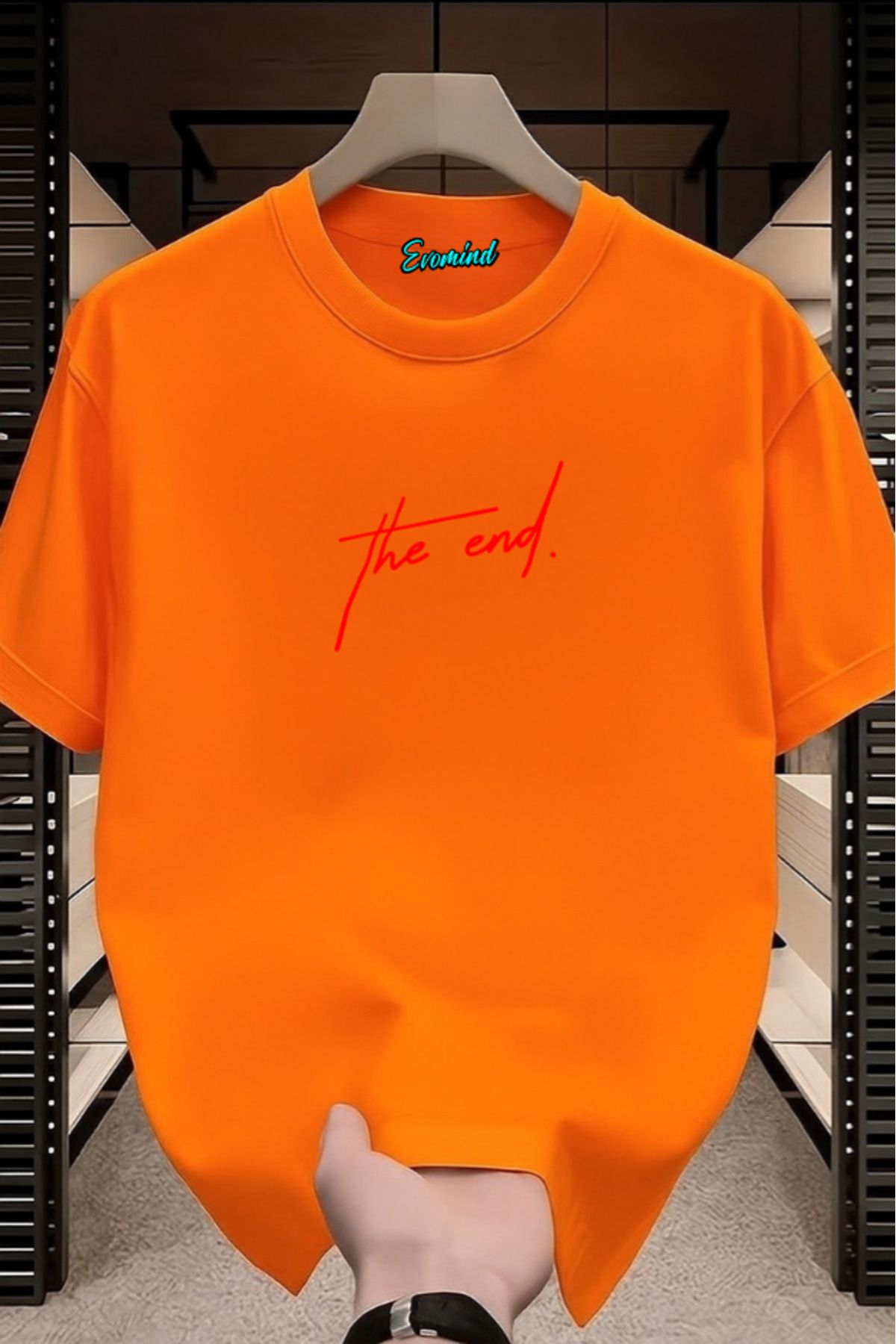 Evomind The End Baskılı Unisex T-shirt