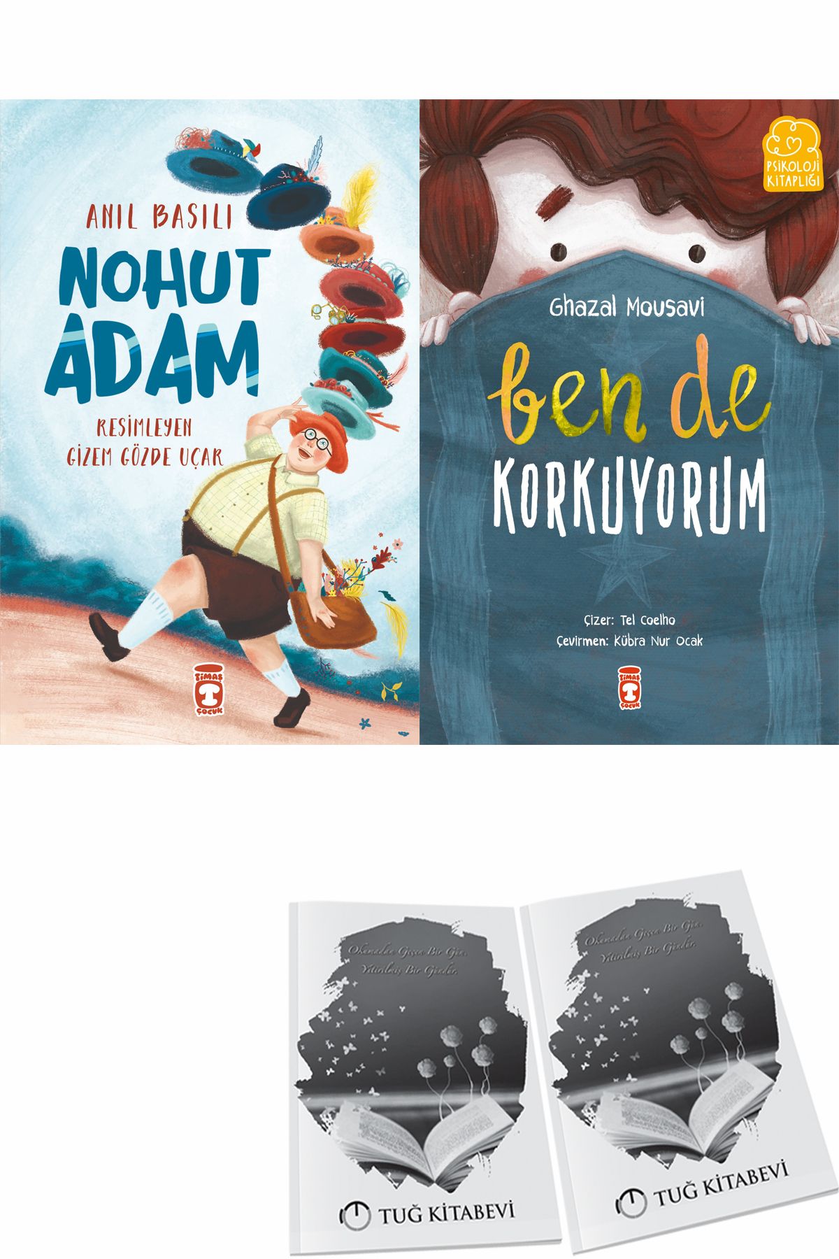 Timaş Çocuk Nohut Adam ve Ben de Korkuyorum + Hediyeli