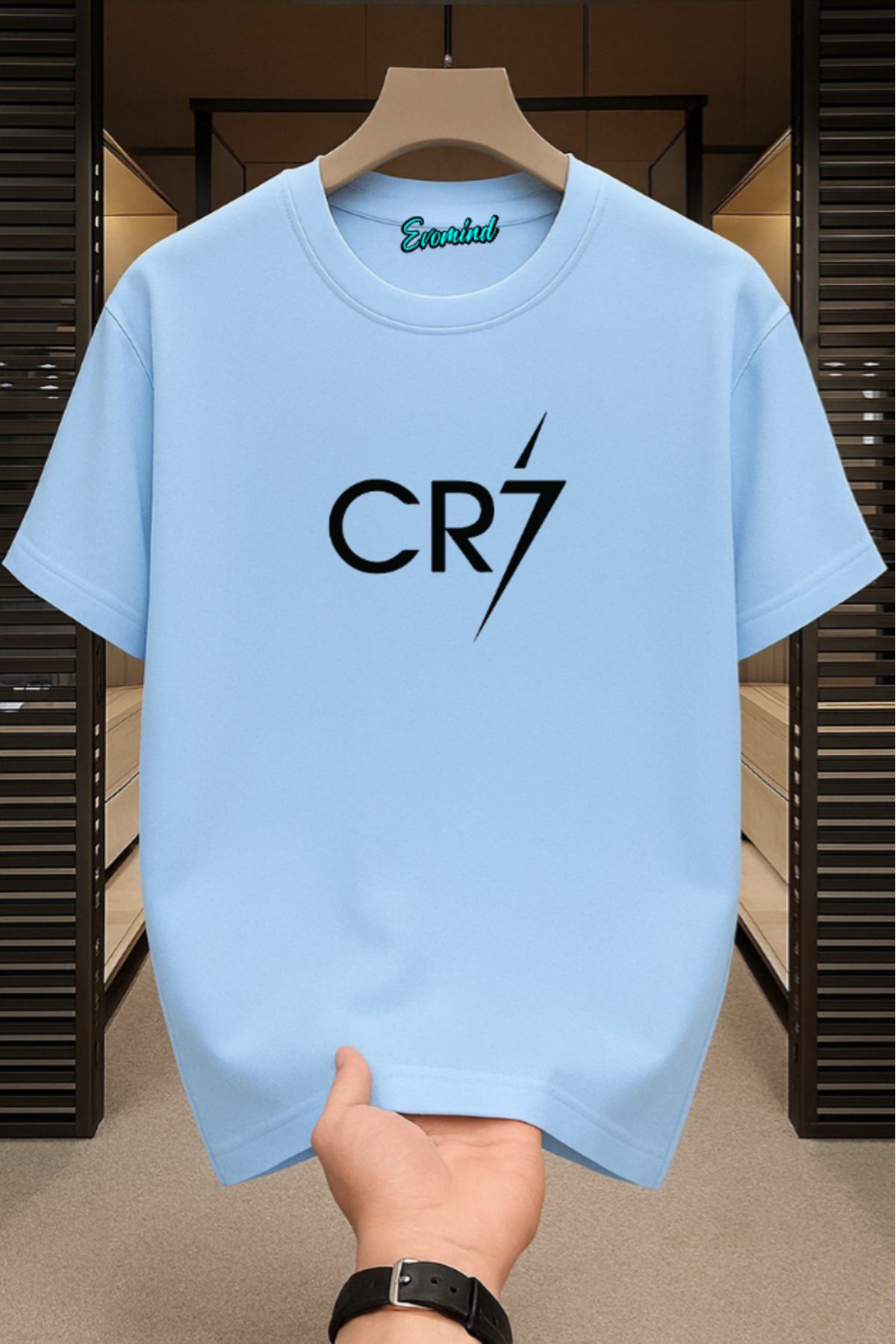 Evomind CR7 Baskılı Unisex T-shirt