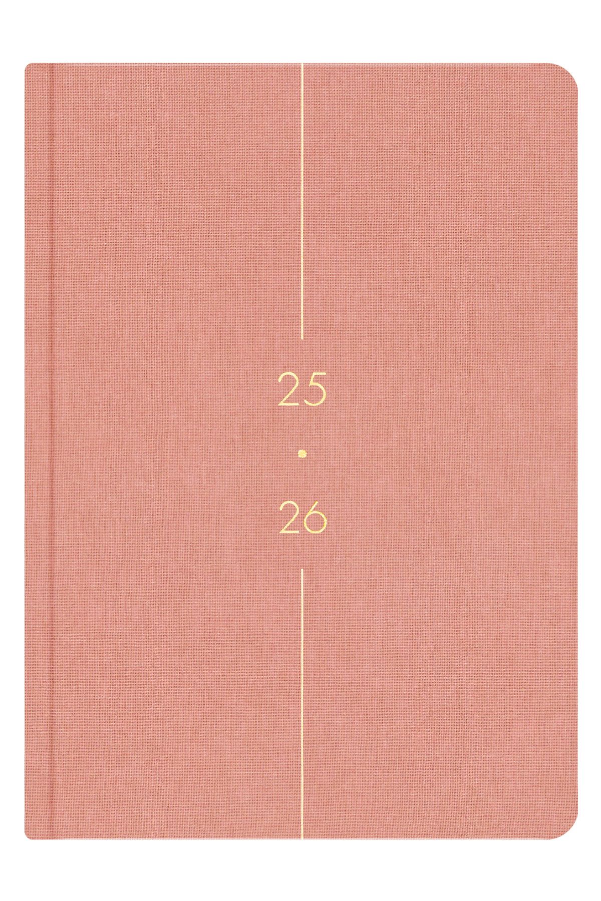 Matt Notebook-Agendă academică A5 din in 2025-2026 15x21 cm - 17 luni roz 3