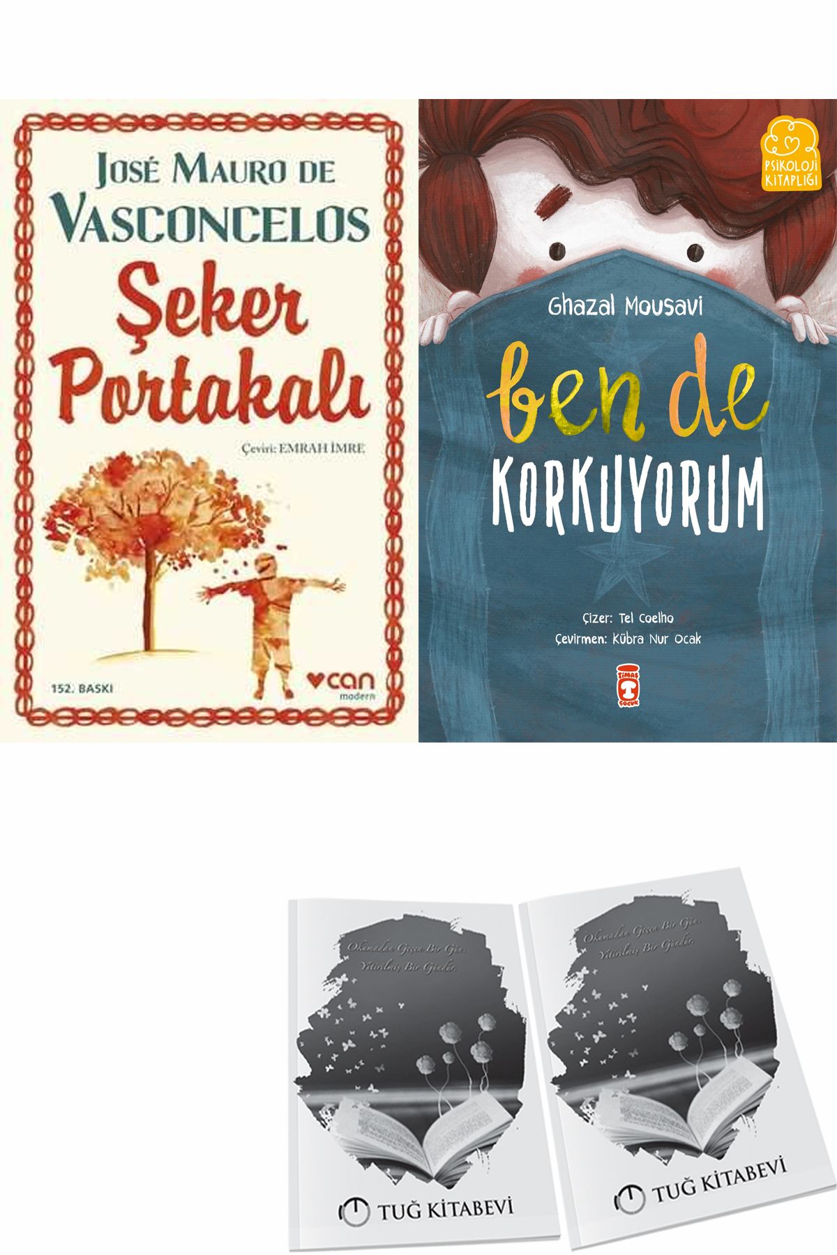 Can Yayınları Şeker Portakalı ve Ben de Korkuyorum + Hediyeli