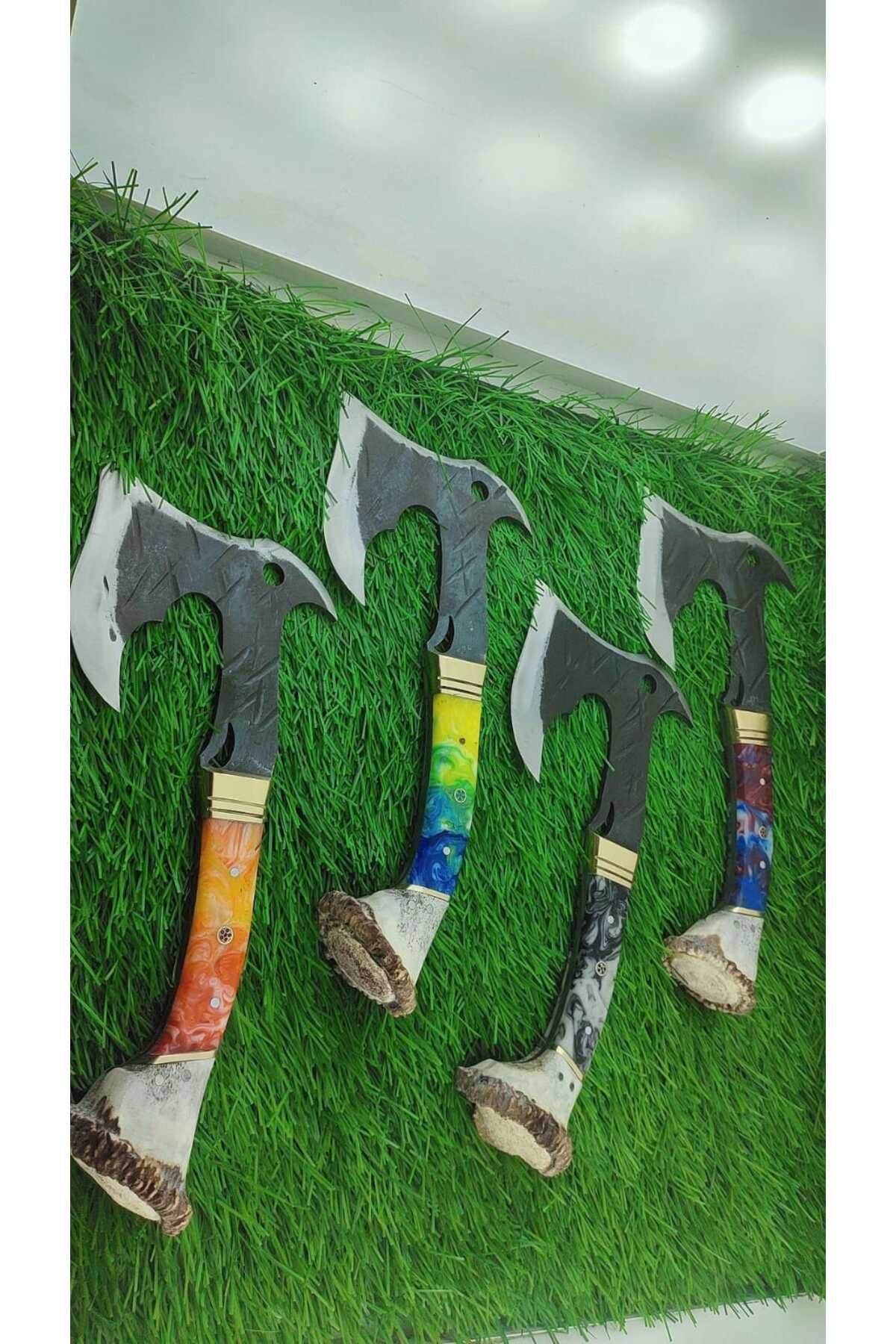ecottonworks El Yapımı Kamp Baltası Özel Çelik Ve Özel Kabzeli