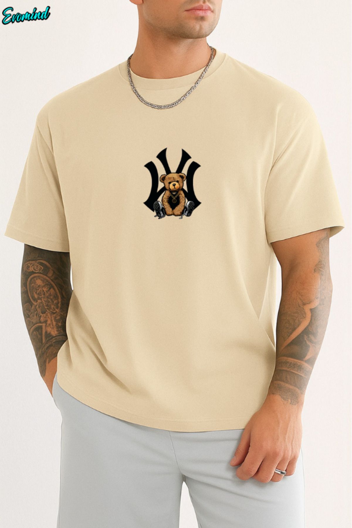 Evomind NY Baskılı Unisex T-shirt
