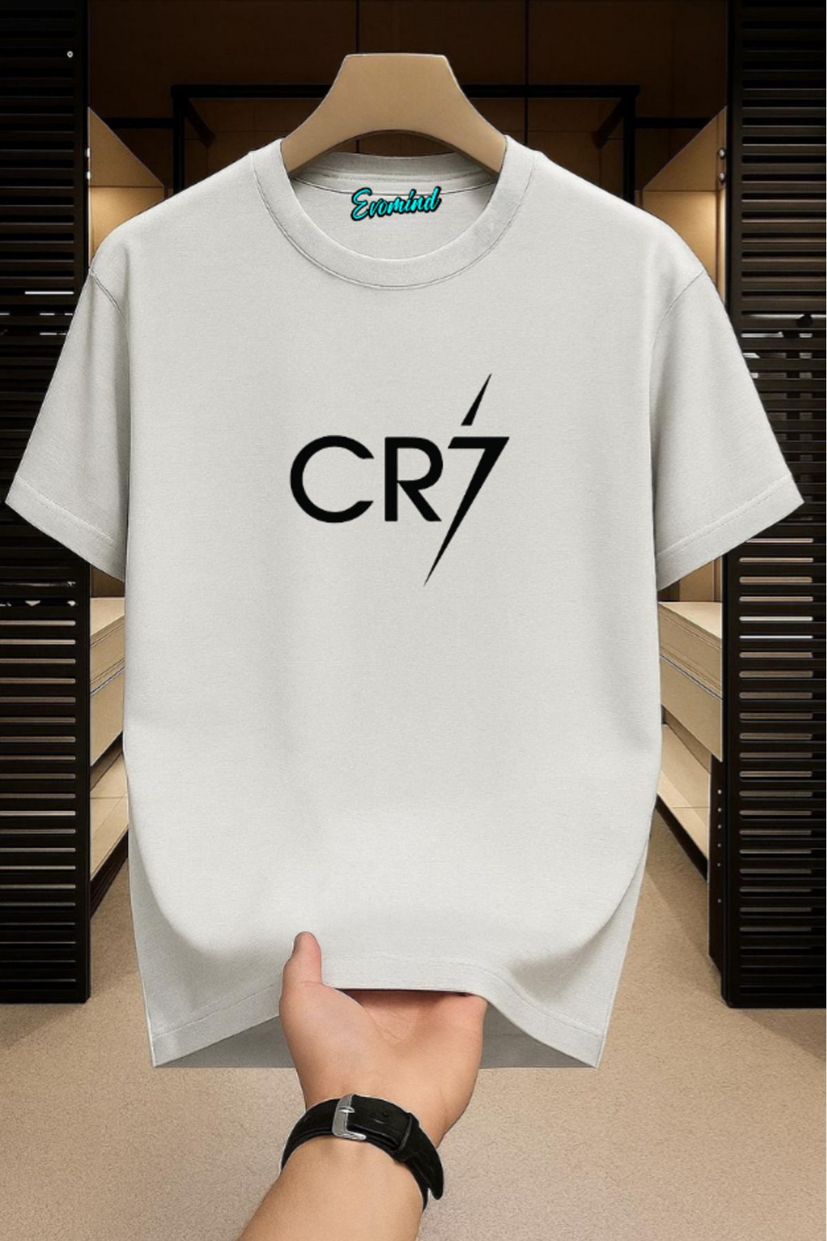 Evomind CR7 Baskılı Unisex T-shirt
