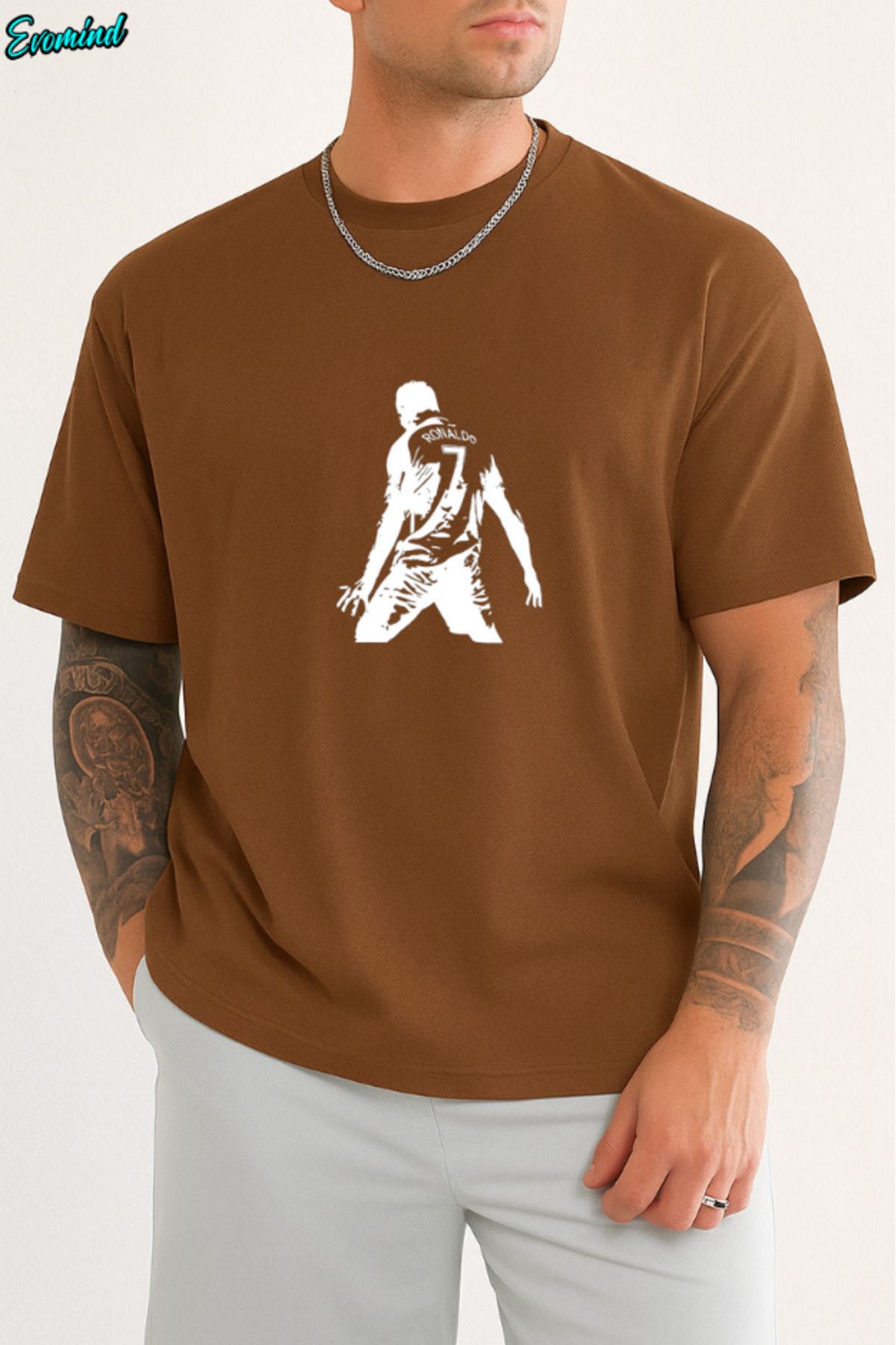Evomind Ronaldo Baskılı Unisex T-shirt