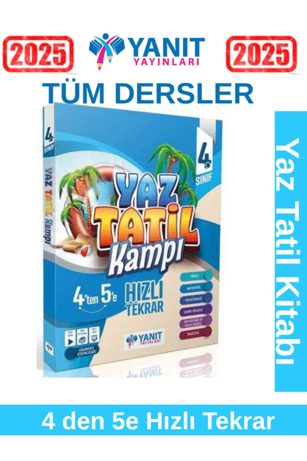 Bilfen Yayıncılık Yanıt Yayınları Güncel 4'den 5'e HIZLI TEKRAR Yaz Tatil Kamp Kitabı