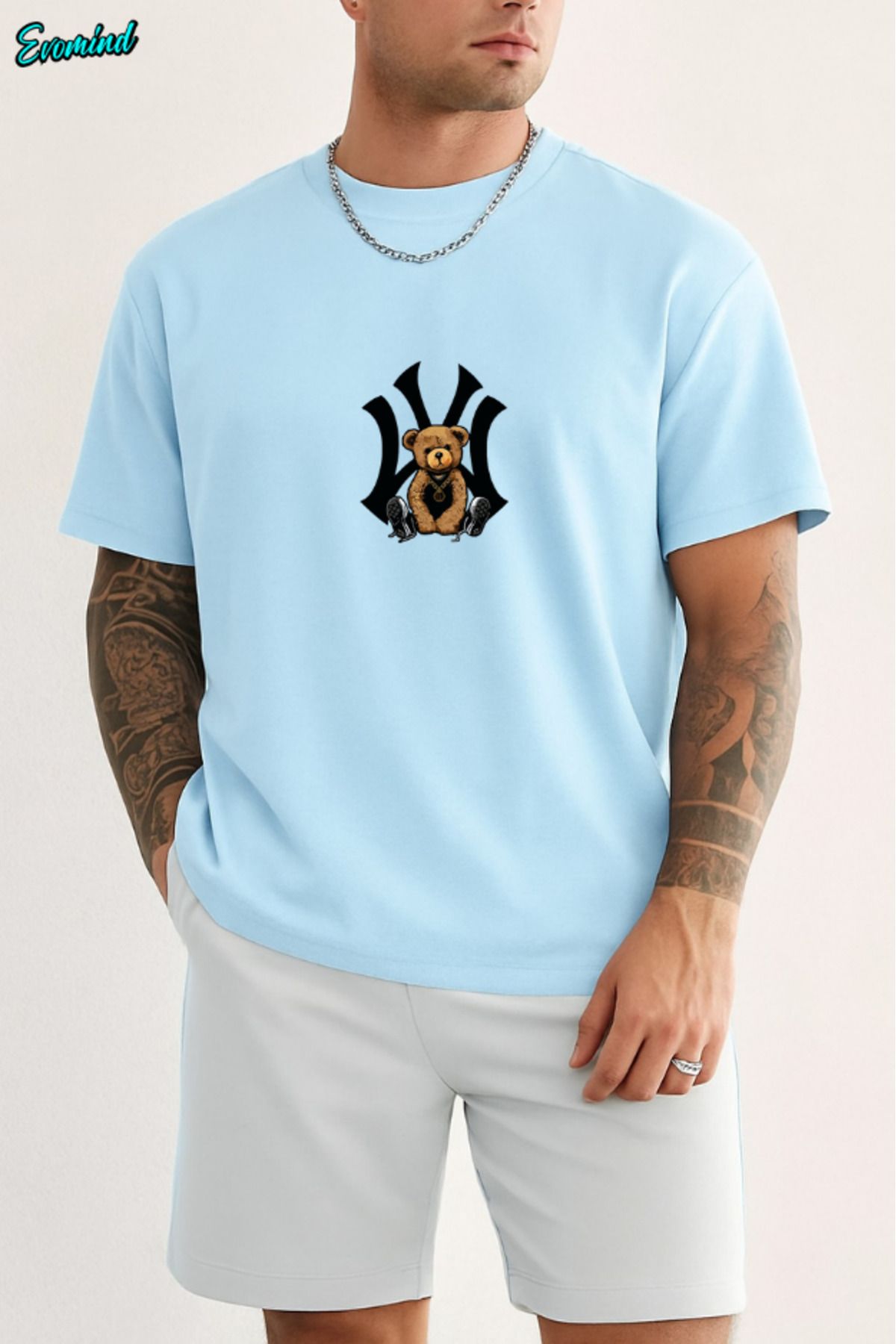 Evomind NY Baskılı Unisex T-shirt
