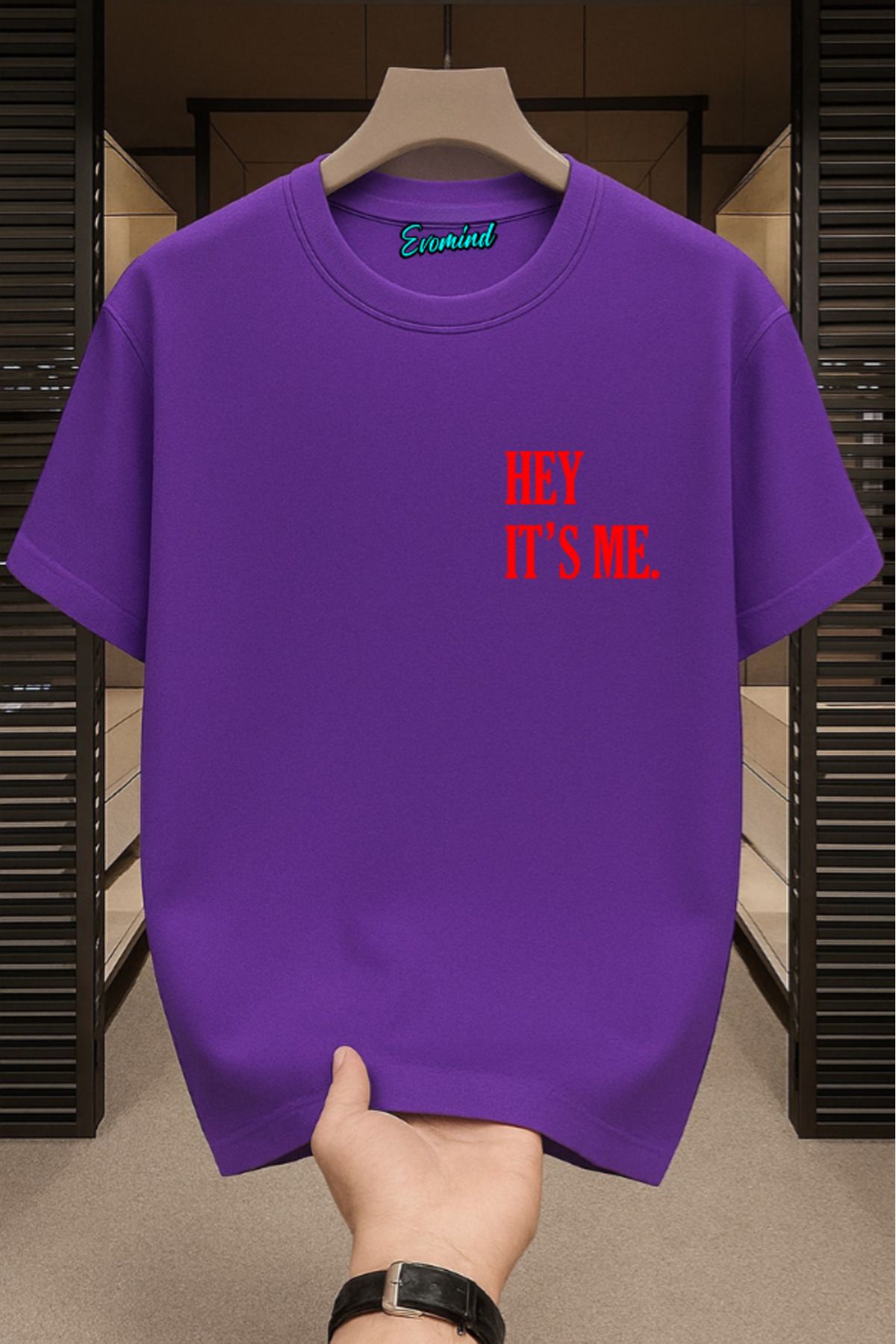 Evomind Hey It's Me Baskılı Unisex T-shirt