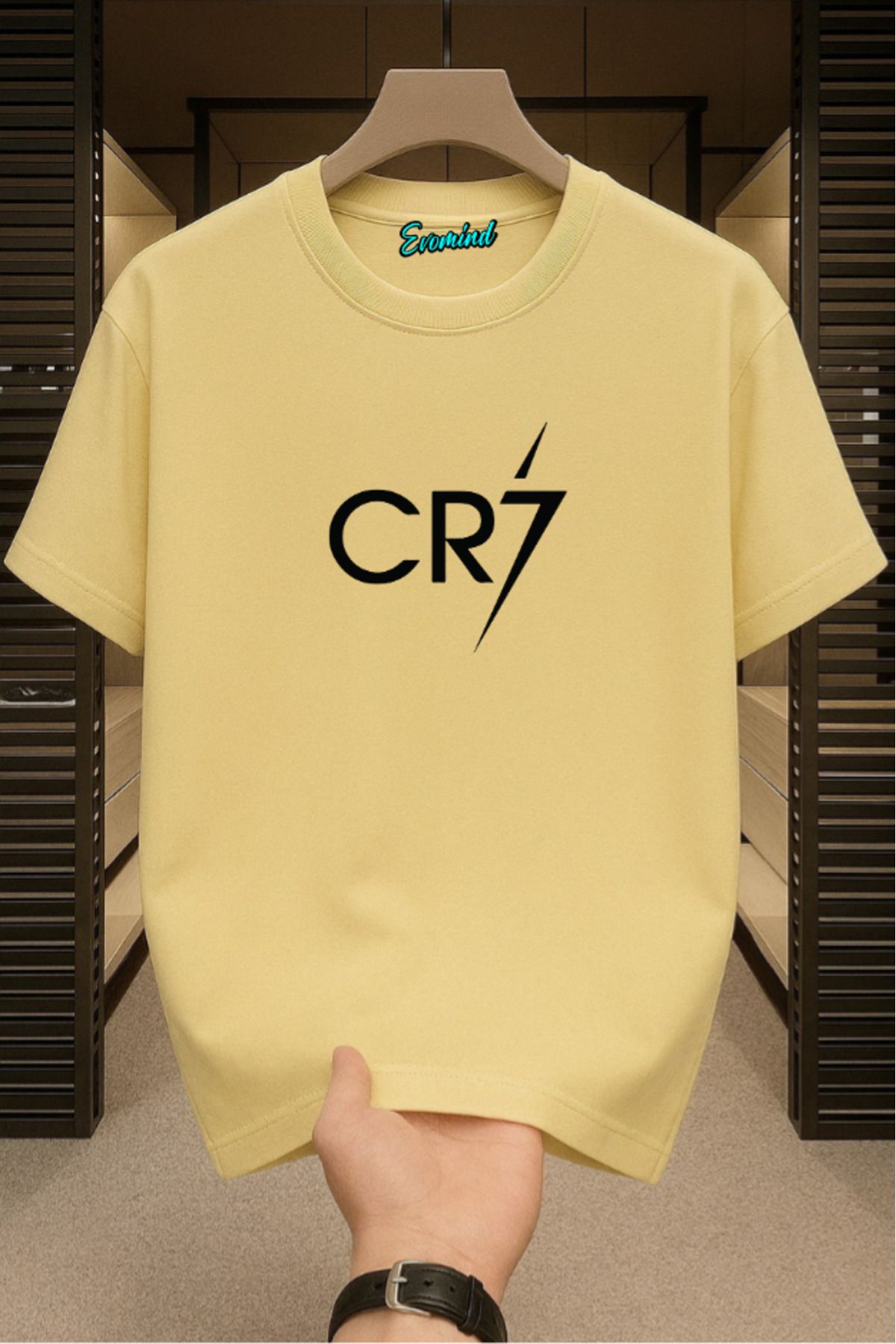 Evomind CR7 Baskılı Unisex T-shirt