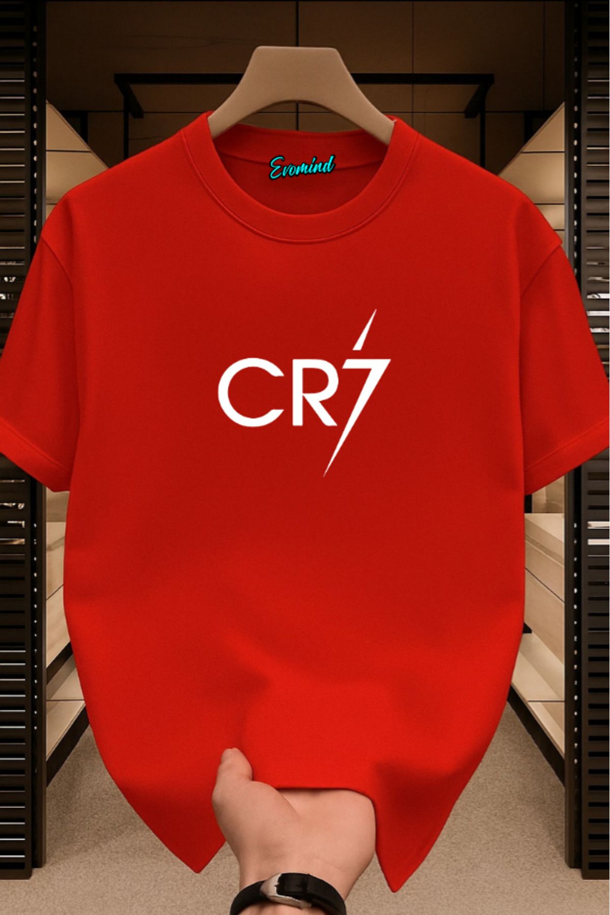 Evomind CR7 Baskılı Unisex T-shirt