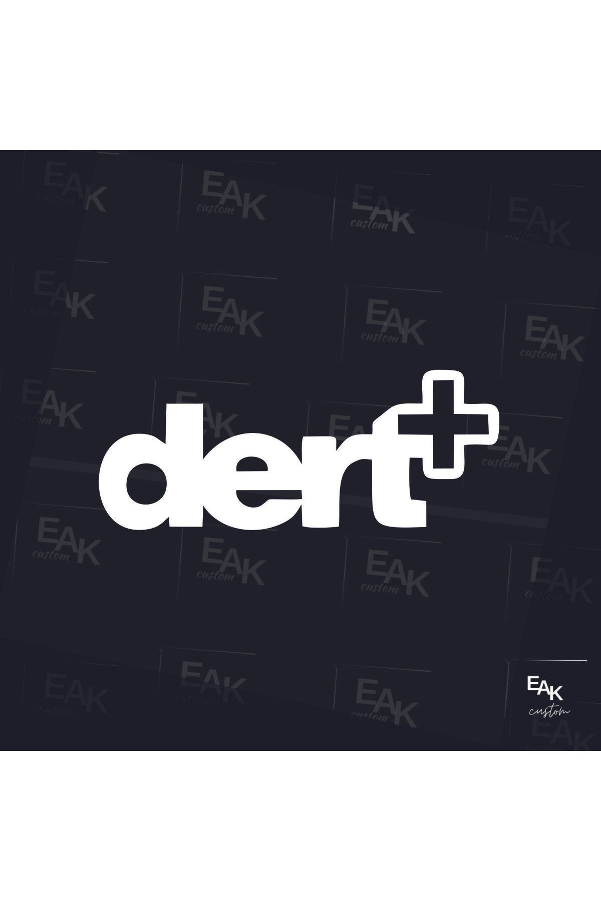 eakcustom DERT PLUS oto sticker (10cm x 4cm)