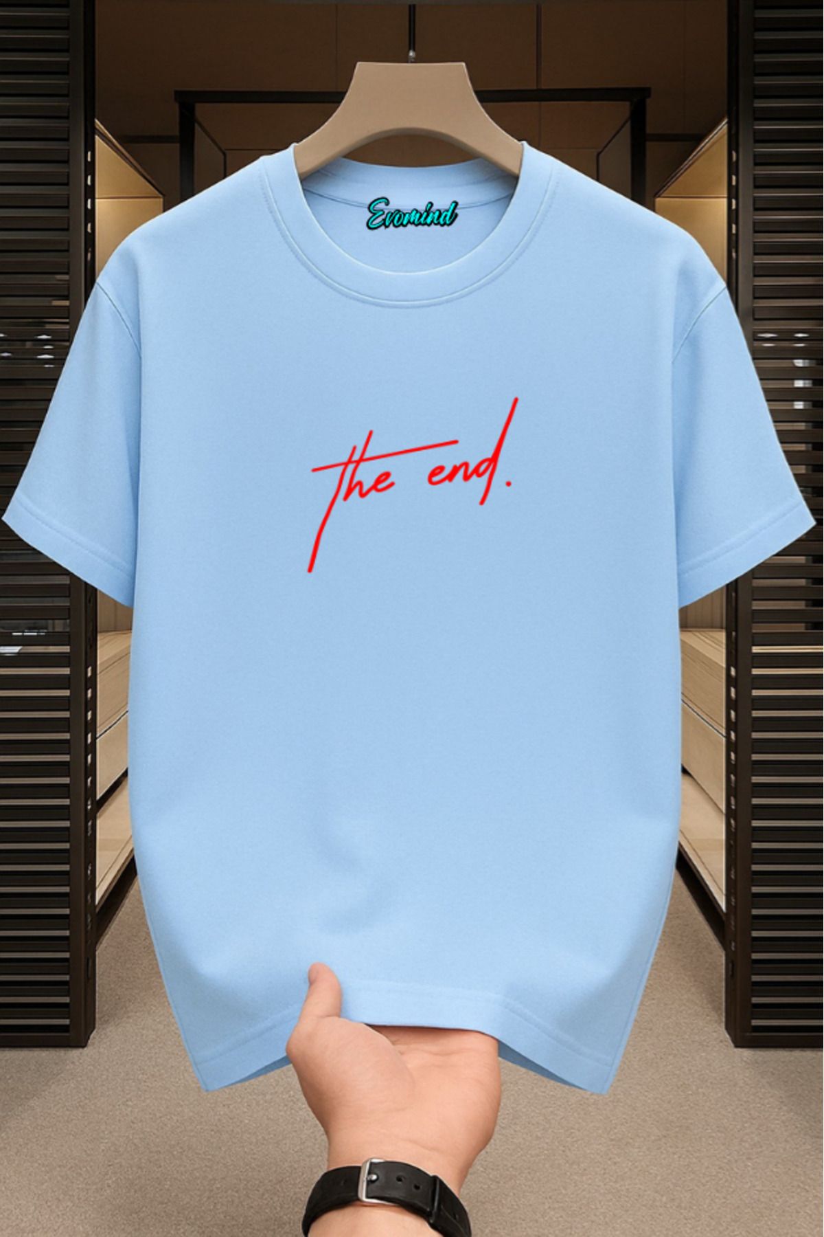 Evomind The End Baskılı Unisex T-shirt