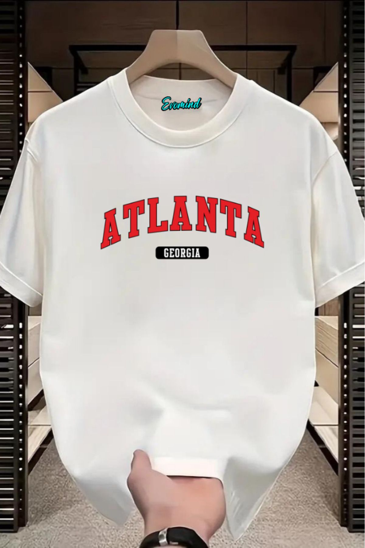 Evomind Atlanta Ga Baskılı Unisex T-shirt