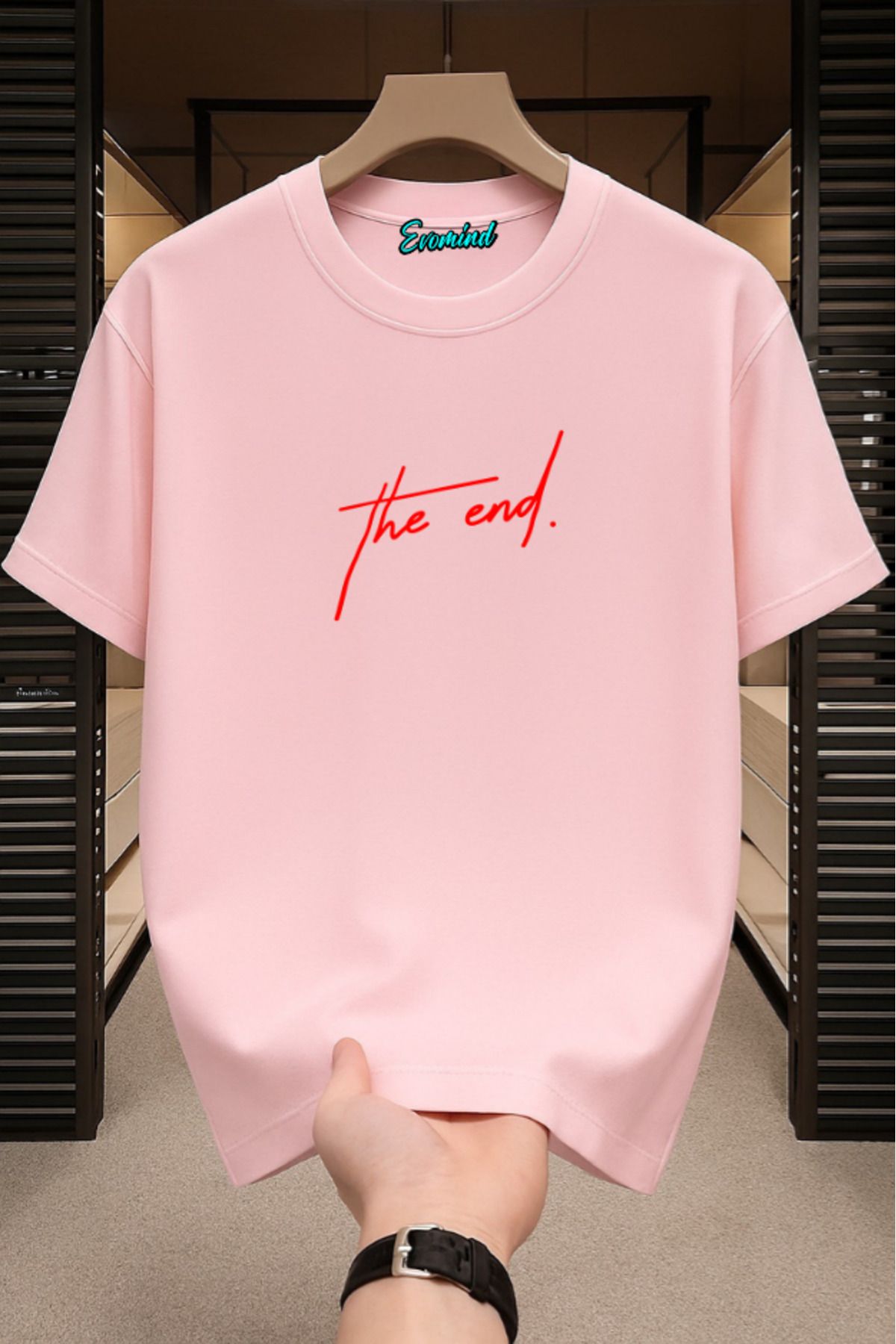 Evomind The End Baskılı Unisex T-shirt