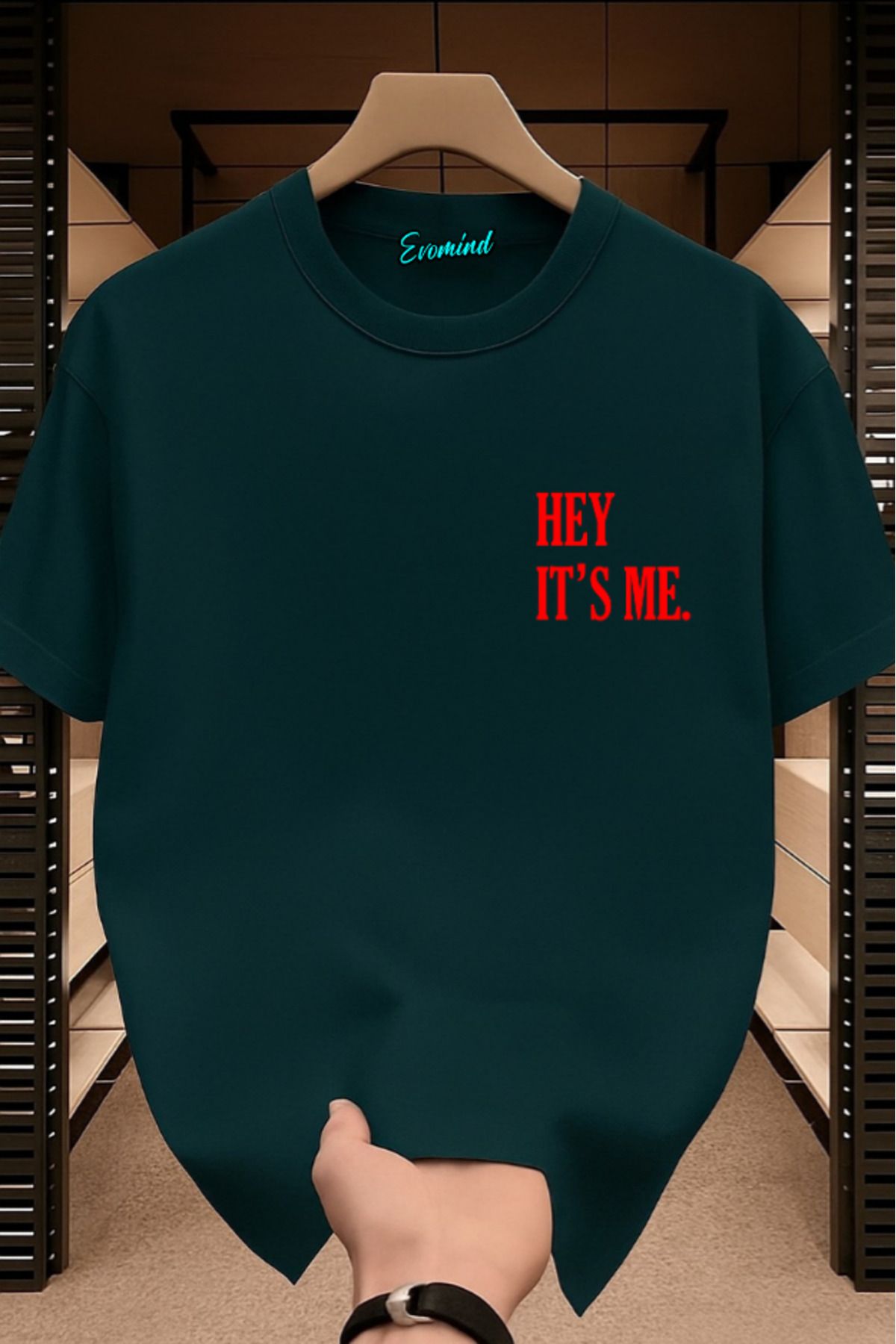 Evomind Hey It's Me Baskılı Unisex T-shirt