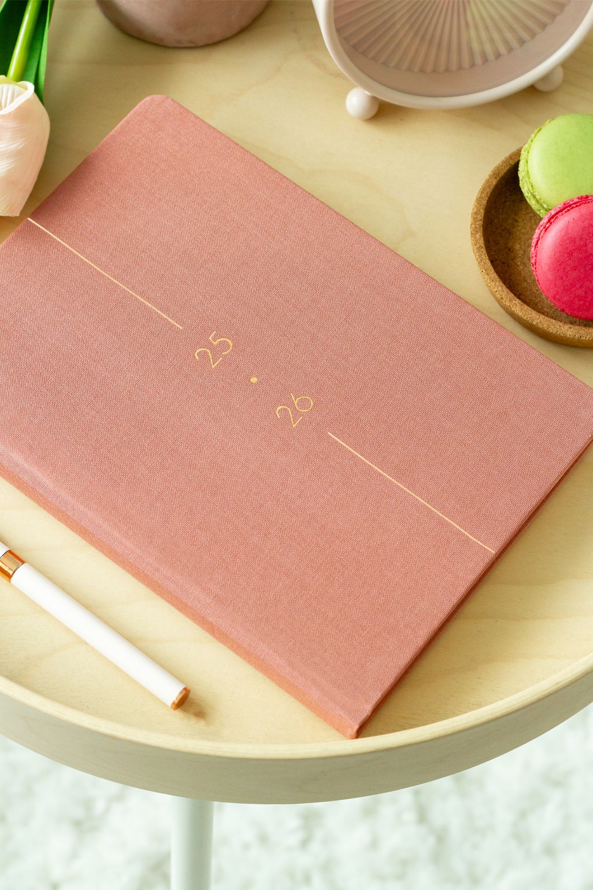 Matt Notebook-Agendă academică A5 din in 2025-2026 15x21 cm - 17 luni roz 2