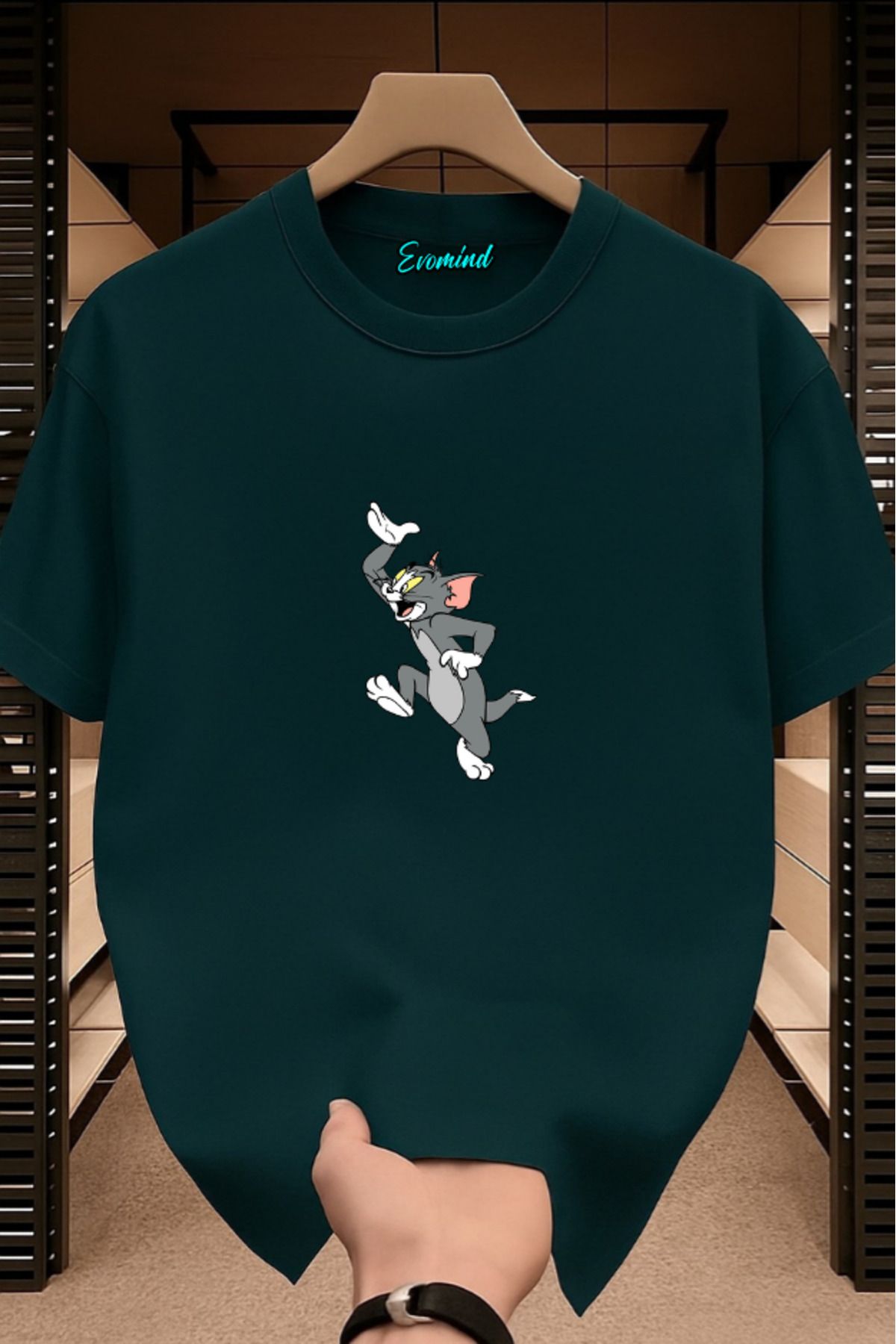 Evomind Çizgi Karakter Baskılı Unisex T-shirt