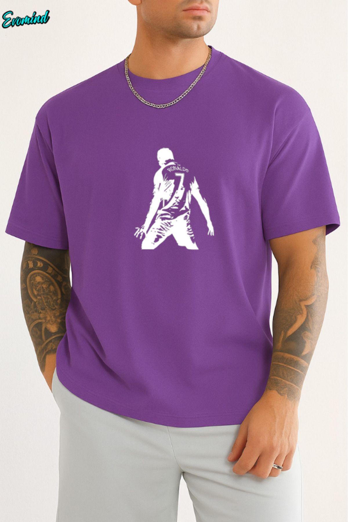 Evomind Ronaldo Baskılı Unisex T-shirt