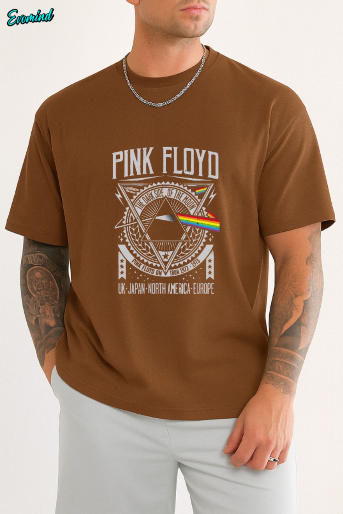 Evomind Pink Floyd Baskılı Unisex T-shirt