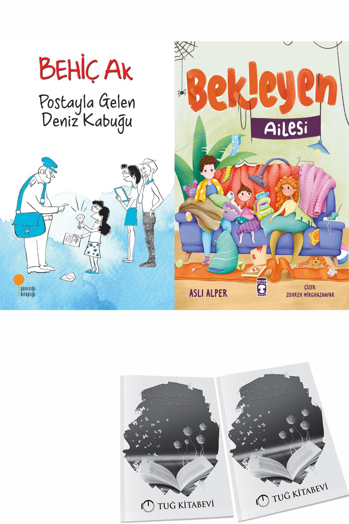 Günışığı Kitaplığı Postayla Gelen Deniz Kabuğu ve Bekleyen Ailesi + Hediyeli