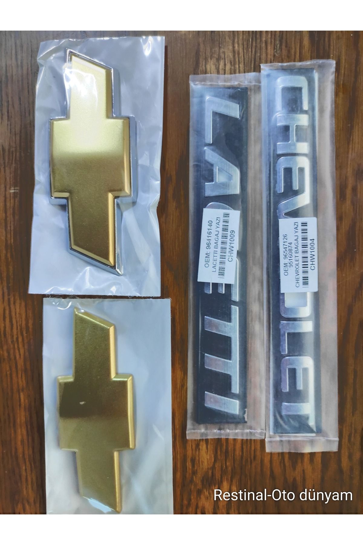 restinal Chevrolet+Lacetti YAZI+ÖN-ARKA ARMA Ön ve Arka Arma 2005 - 2008 ARMALAR 11.5CM 4 lü set 3D 3M