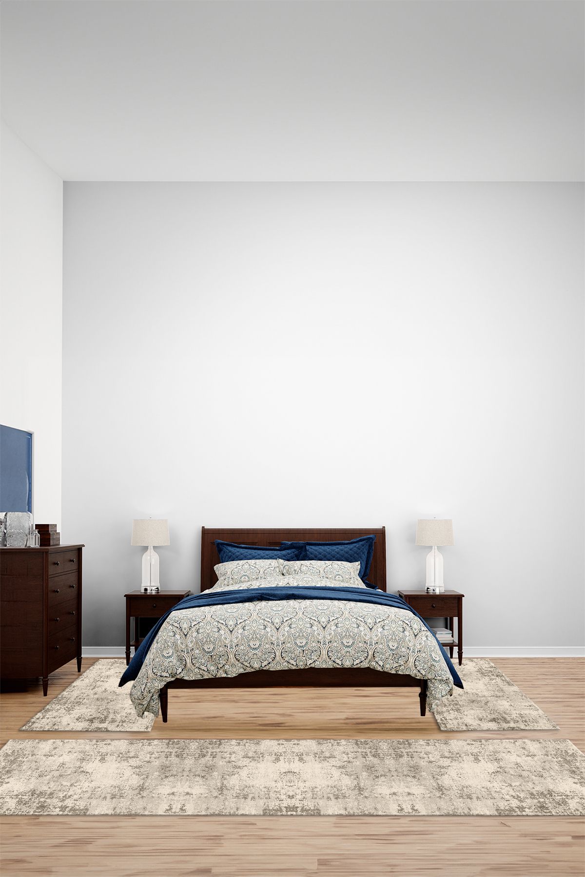 Viyana Home Dijital Kaymaz Taban Yıkanabilir Sade Düz Model Üçlü Yatak Odası Halısı, YO-SADE-167-KAHVE,