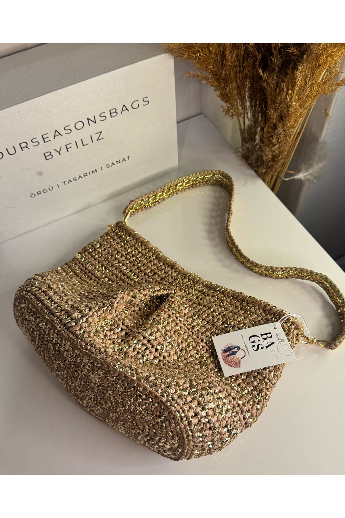 fourseasonsbagsbyfiliz golden glow bag