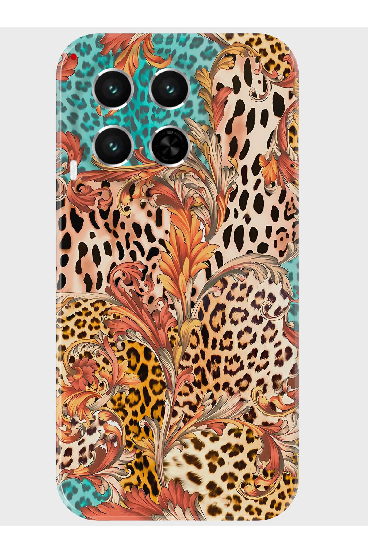 Activist Tecno Camon 30 Kılıf Baskılı Silikon Kapak - leopar_çiçek