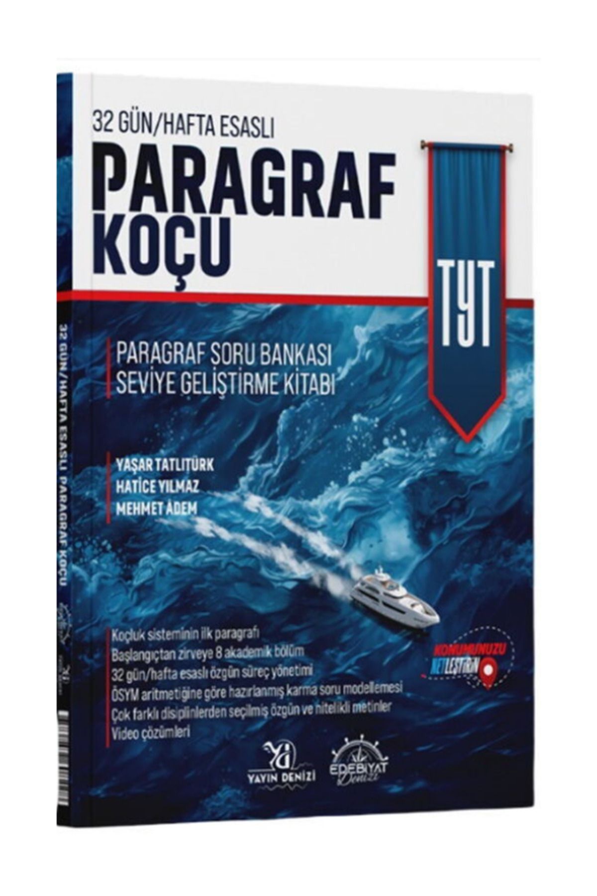 Yayın Denizi Yayınları Edebiyat Denizi 32 Gün Hafta Esaslı TYT Paragraf Koçu Soru Bankası