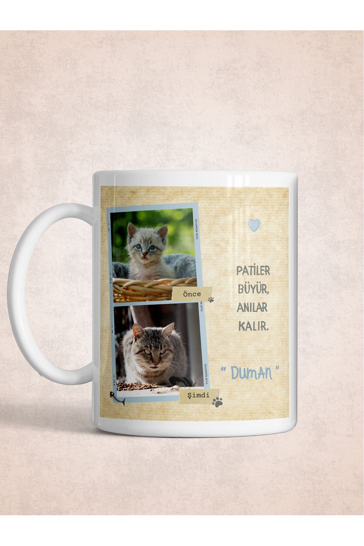 kuphane Kedi Temalı Kişiye Özel Kupa | Fotoğraflı Hediyelik Kupa | Cat Mom & Cat Dad Koleksiyonu