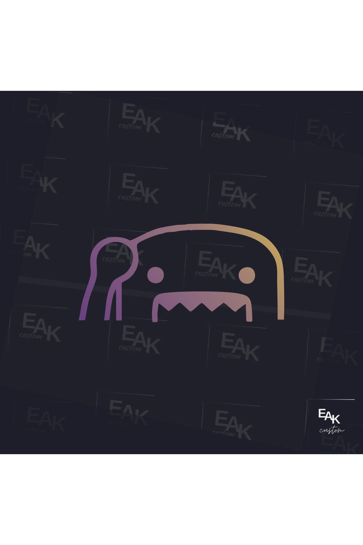 eakcustom CANAVAR oto sticker (17cm x 8cm)