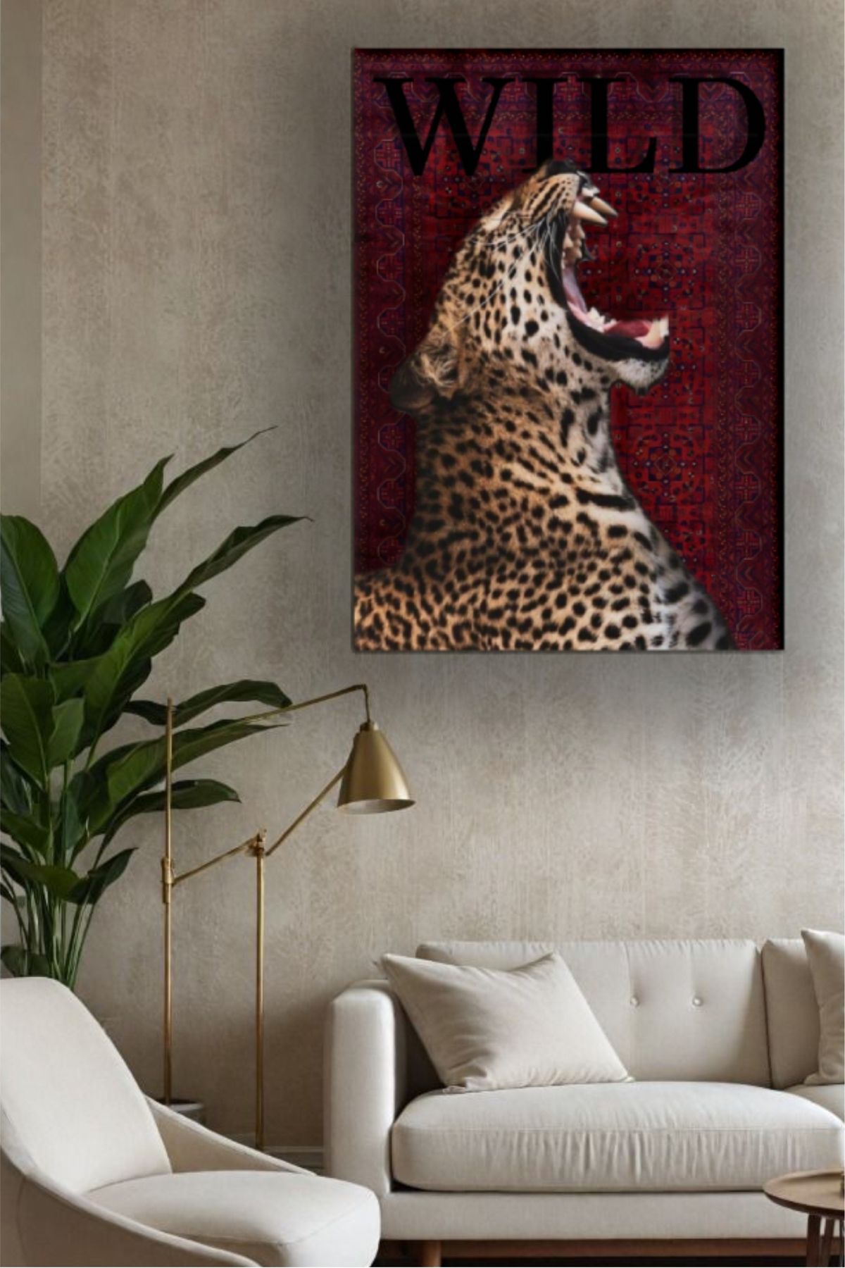 Martco Kilim Motifli Yazılı Kanvas Tablo | Canvas Tablo