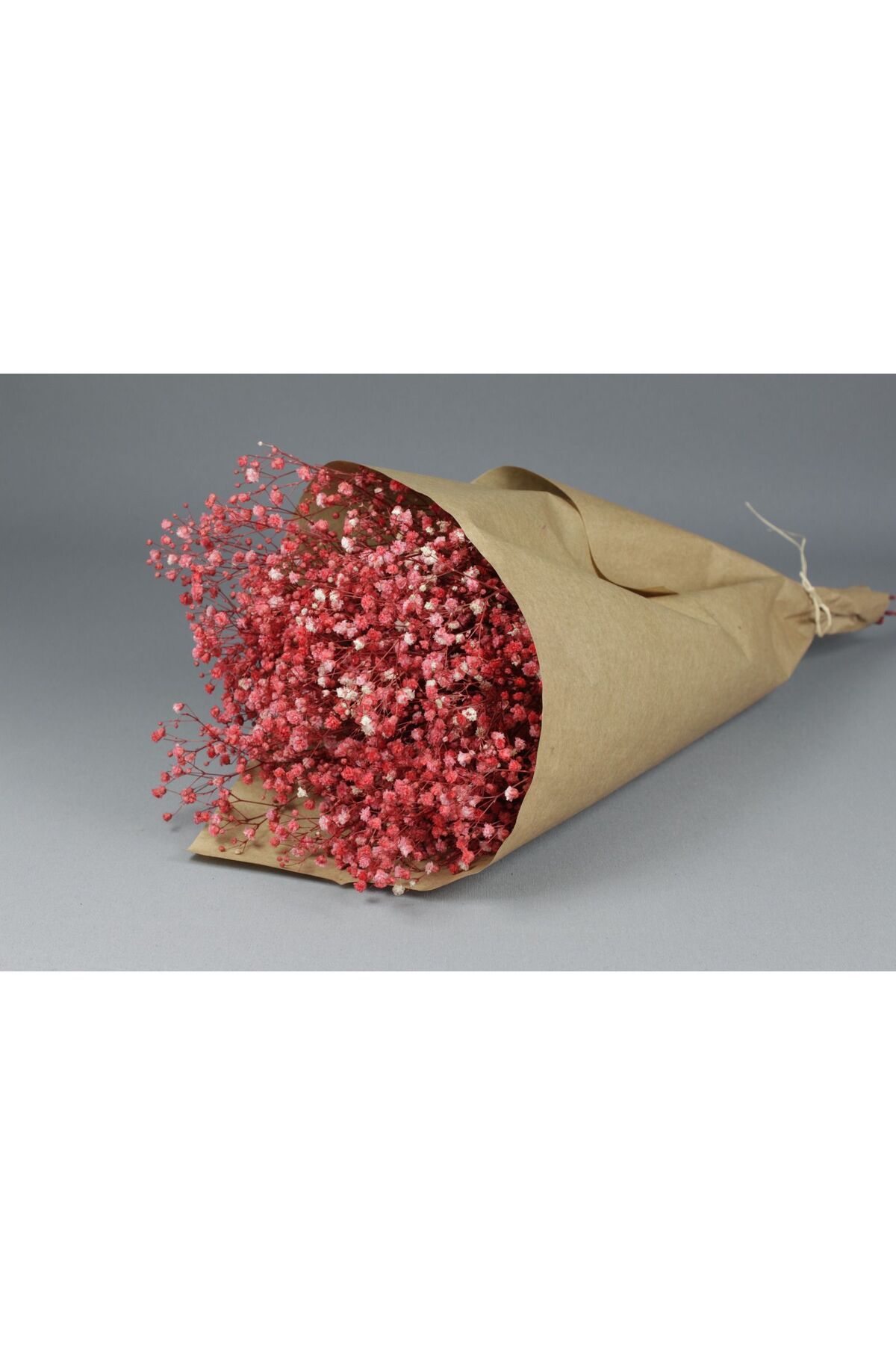 Vesile Atölye Kuru Çiçek 1. Kalite Şoklanmış Pembe Cipso Demeti (45 cm)