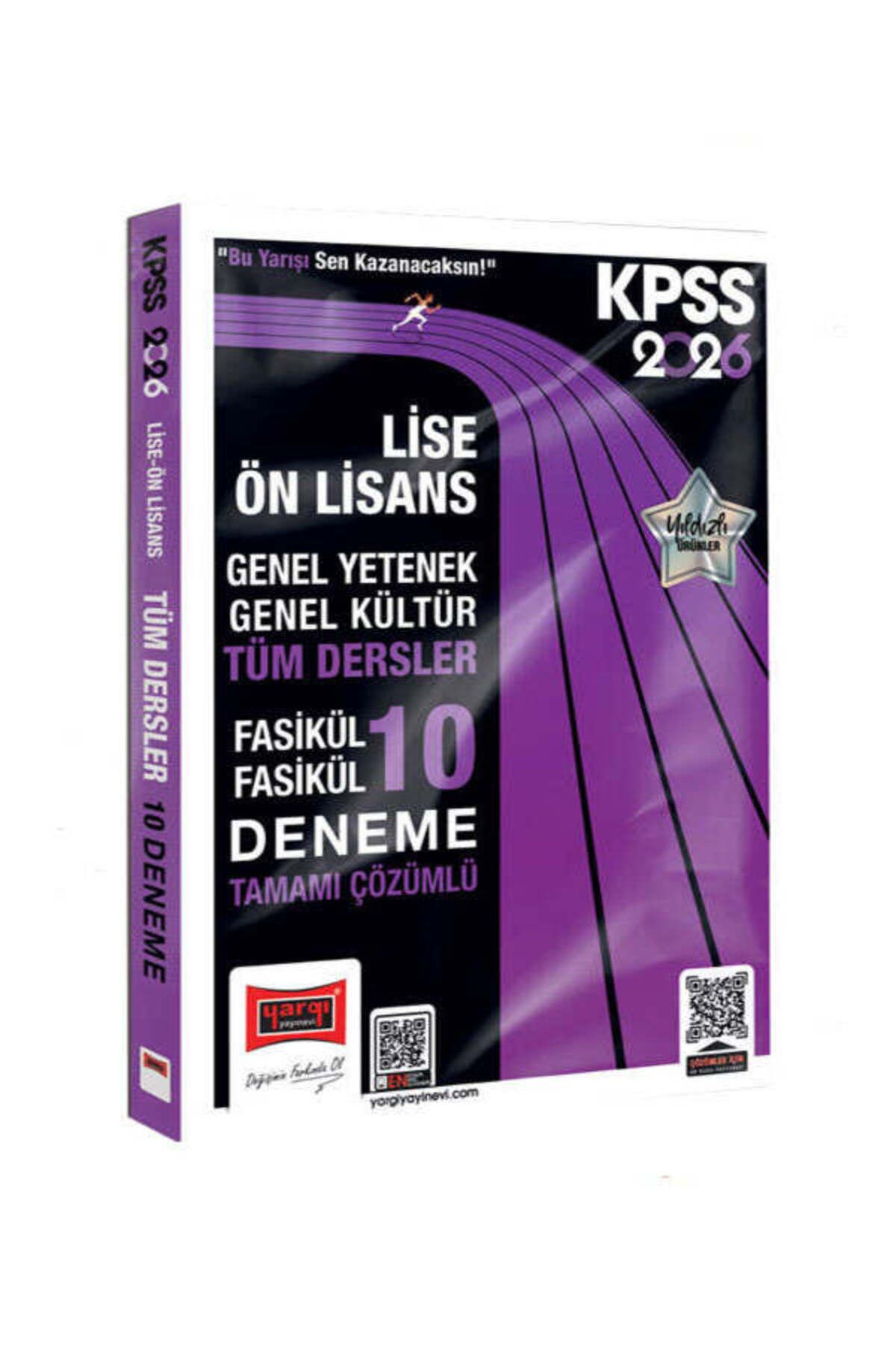 Yargı Yayınları Yargı Yayınevi 2026 KPSS GK-GY Lise Ön Lisans Tüm Dersler Fasikül Tamamı Çözümlü 10 Deneme Kitabı