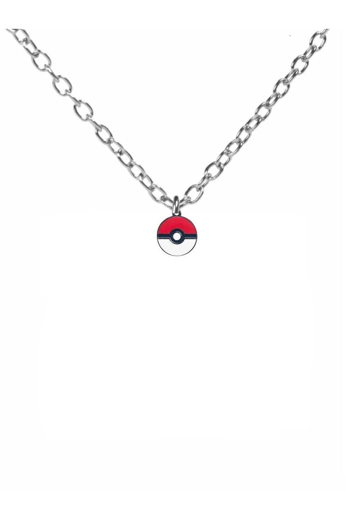 Herşey Nota Pikachu Figürlü Pokemon Kolye 60 cm Zincirli | Anime Temalı Unisex Takı