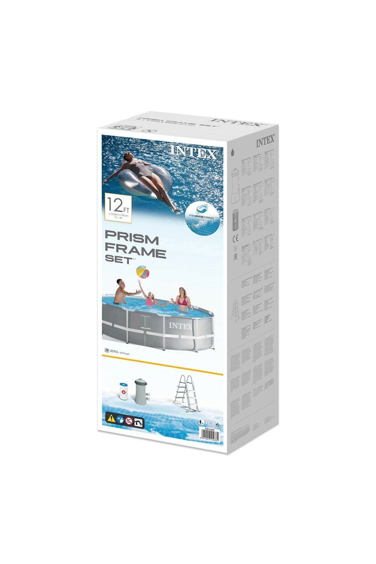 Nose-Intex Prism Frame Detachable Pool 366 x 99 cm, 8592 l 6