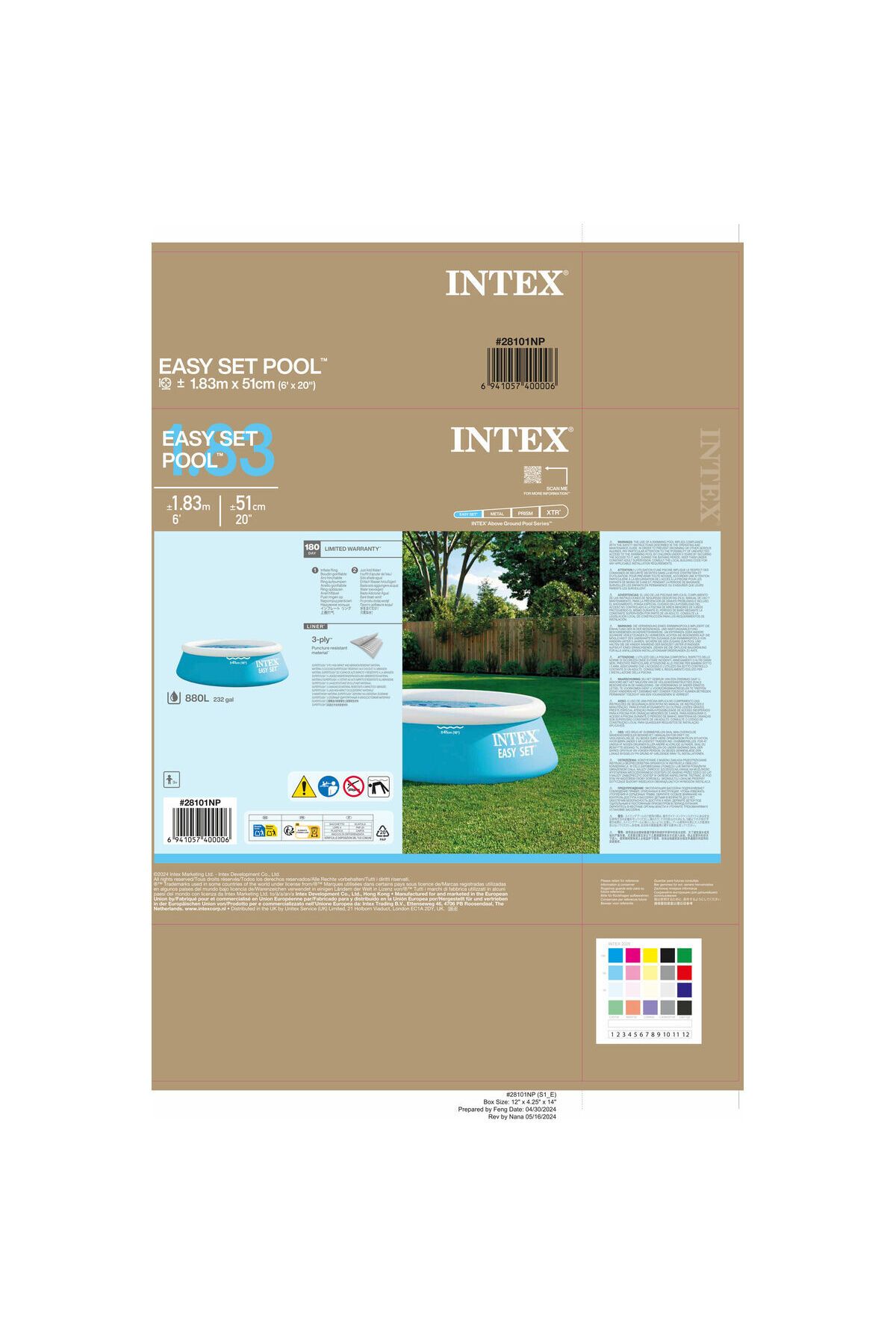 Nose-Intex 28101NP inflatable pool 880 L 183 x 51 cm 8