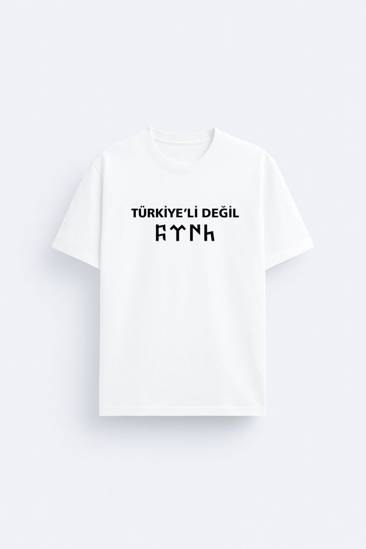 sielta Türkiyeli Değil Türk Baskılı Bisiklet Yaka Kadın Erkek Çocuk Tişört T-shirt