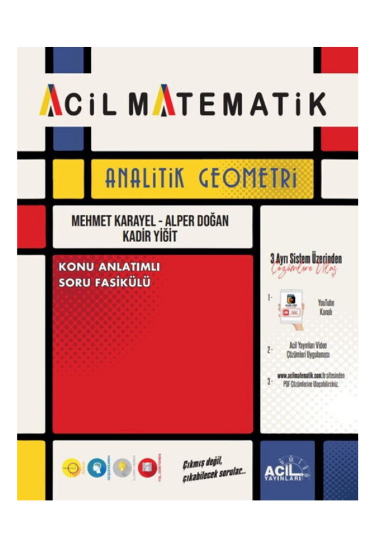 Acil Yayınları Acil Matematik TYT AYT Analitik Geometri Konu Anlatım Soru Fasikülü