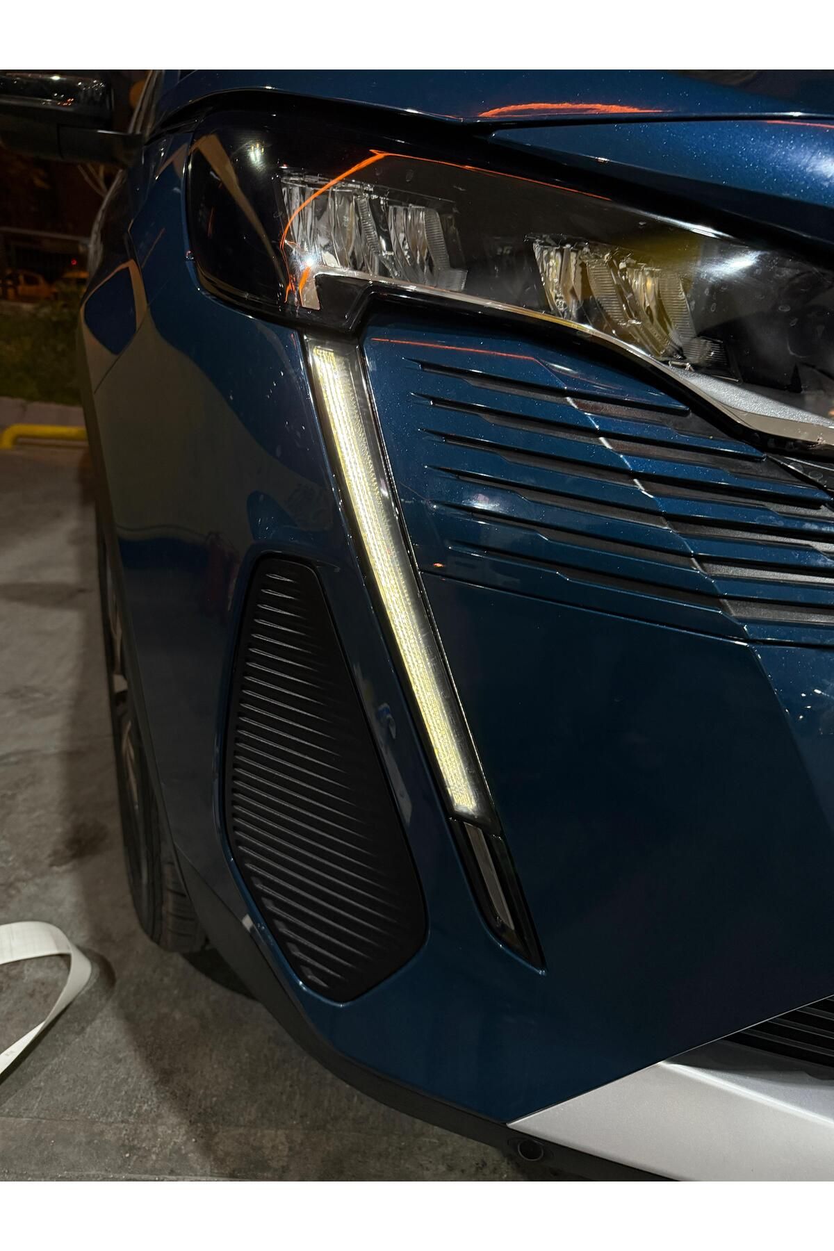 Peugeot 3008 Far Sticker Set Koyu Gri