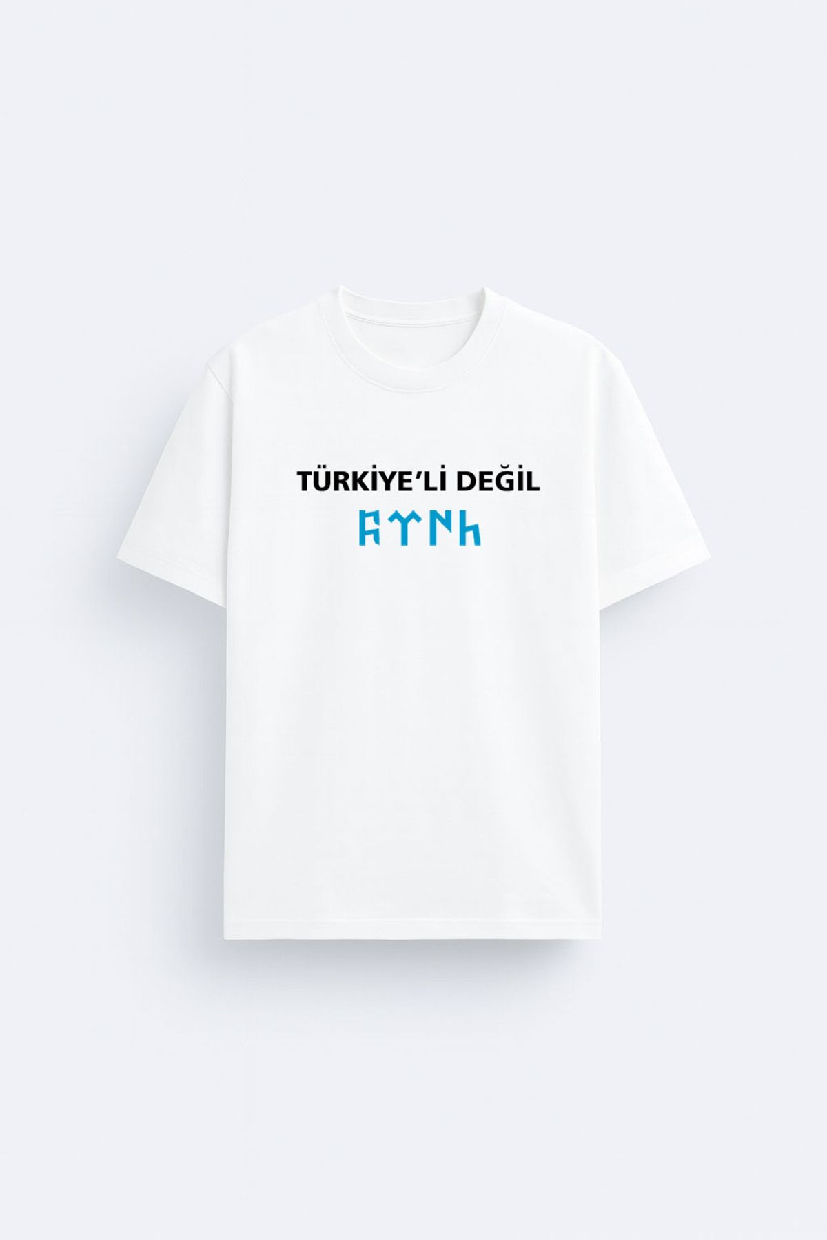 sielta Türkiyeli Değil Türk Baskılı Bisiklet Yaka Kadın Erkek Çocuk Tişört T-shirt