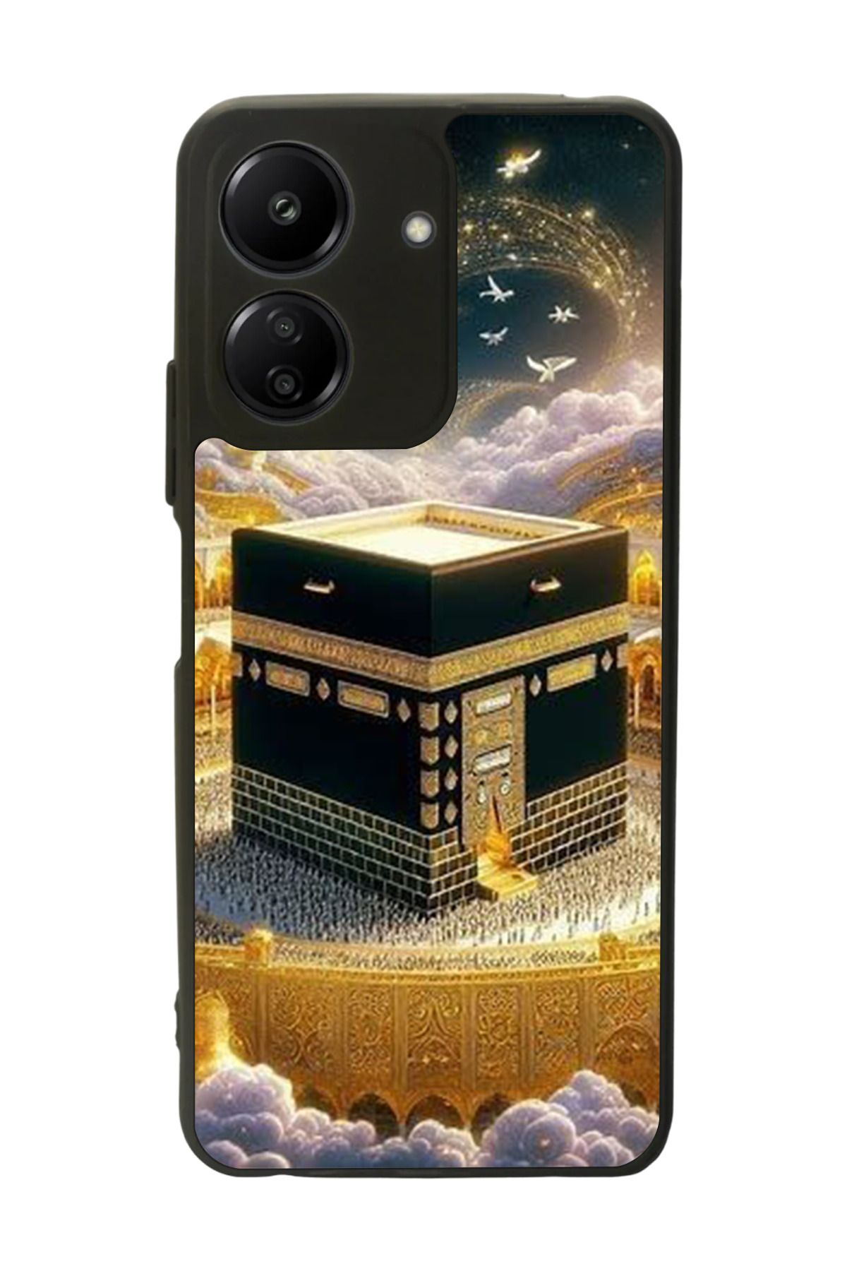 BGAKSESUAR Xiaomi Redmi 13C Uyumlu Mat Siyah Kılıf – Yumuşak Silikon, Koruyucu, Şok Emici Kapak