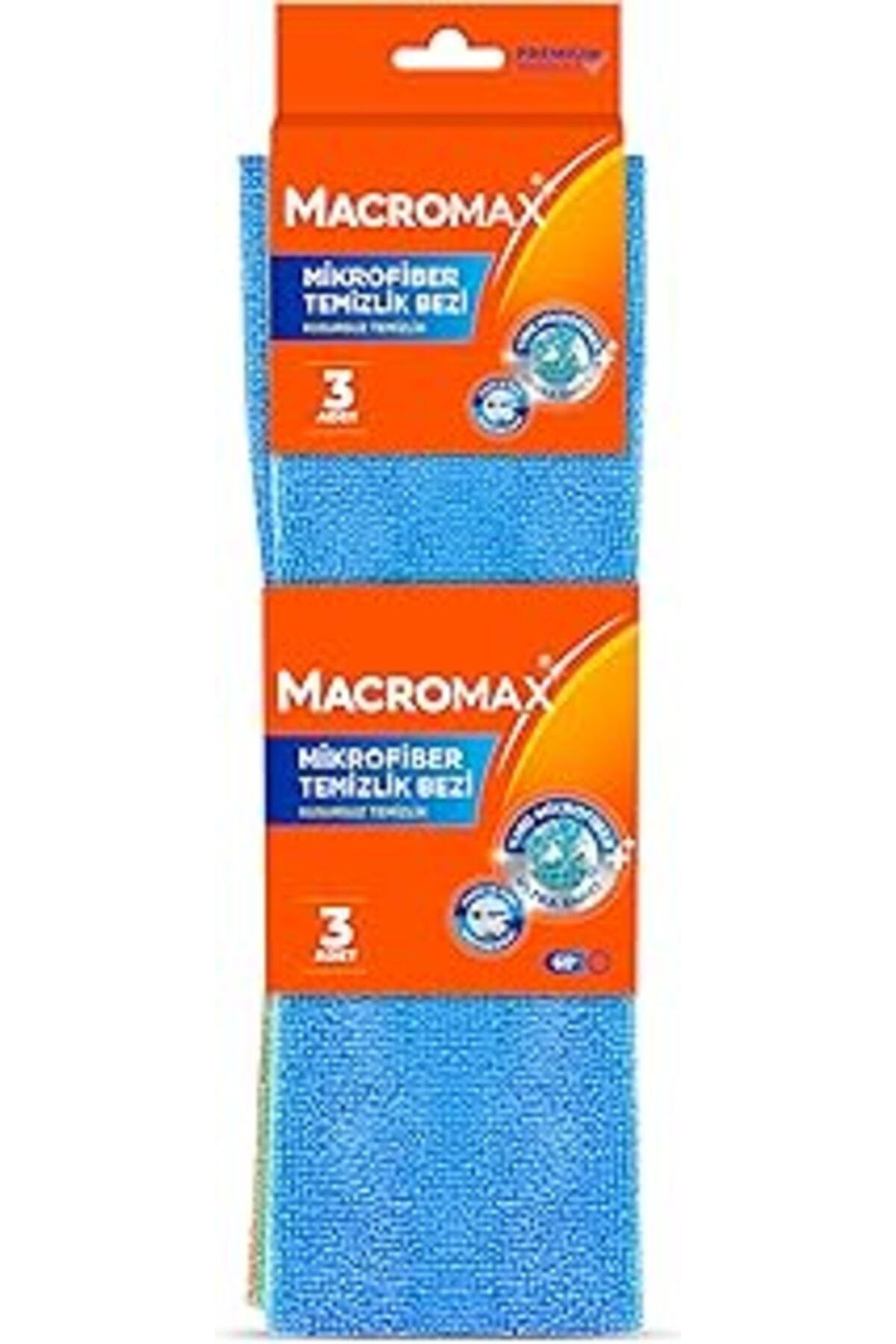 Mu Art Ahşap Macromax Mikrofiber Temizlik Bezi 3'Lü Paket, Ultra Emici Toz Alıcı Çok Amaçlı Yüzey Bezi