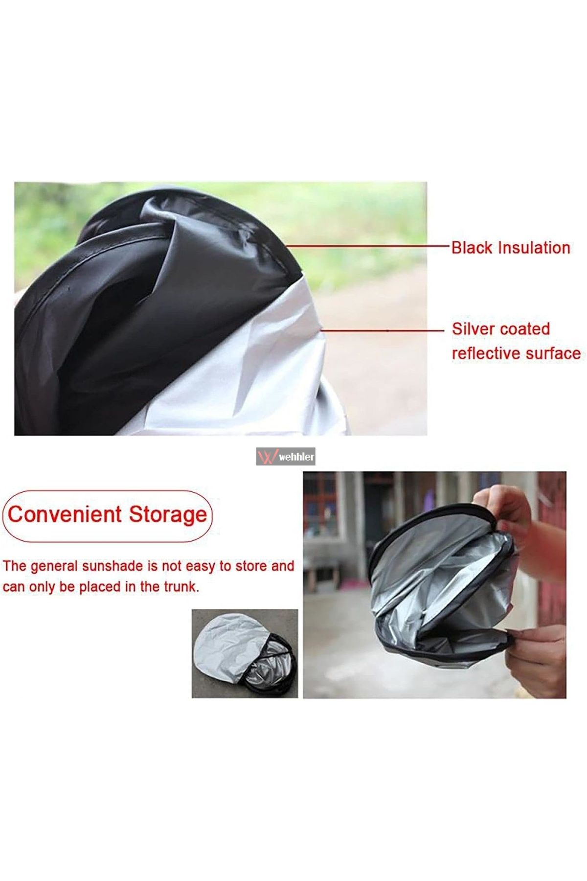 WEHHLER-Round for Isuzu D-Max 1.9 D 4X2 V-Life Automatic 2024 Windshield Sunshade-Torpedo Protector 6