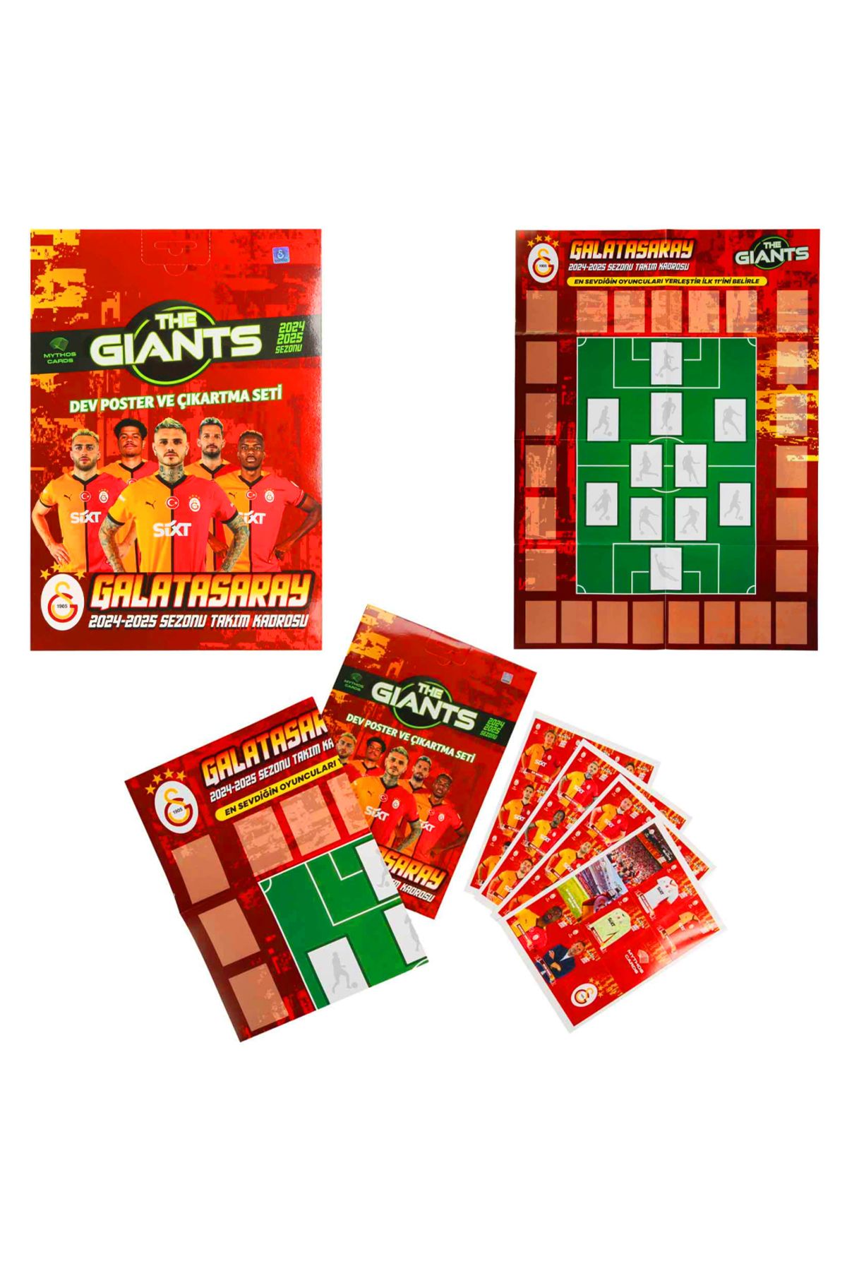 Banadabak THE GIANTS GALATASARAY POSTER VE ÇIKARTMA SETİ 2024-25 3+(1 ADET FİYATIDIR)