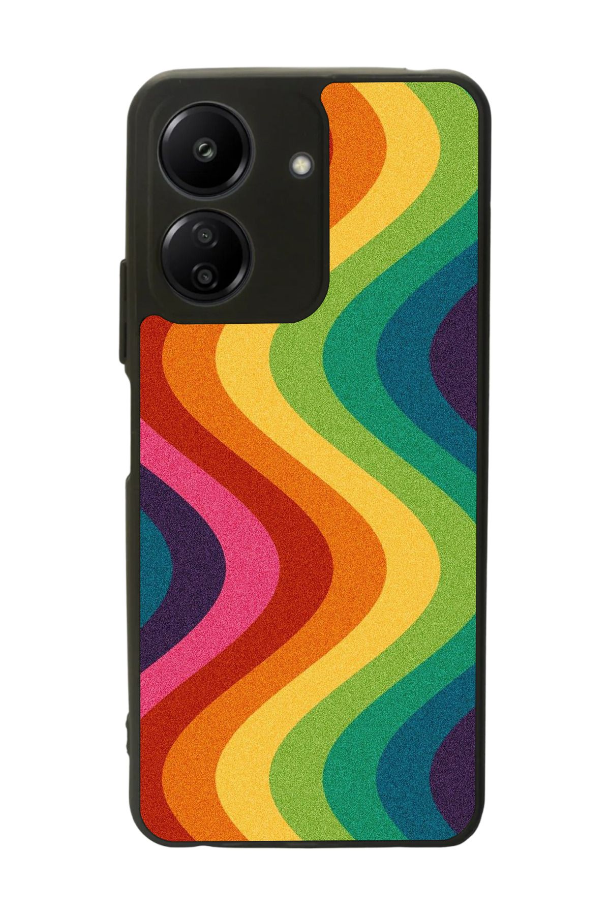BGAKSESUAR Xiaomi Redmi 13C Uyumlu Mat Siyah Kılıf – Yumuşak Silikon, Koruyucu, Şok Emici Kapak
