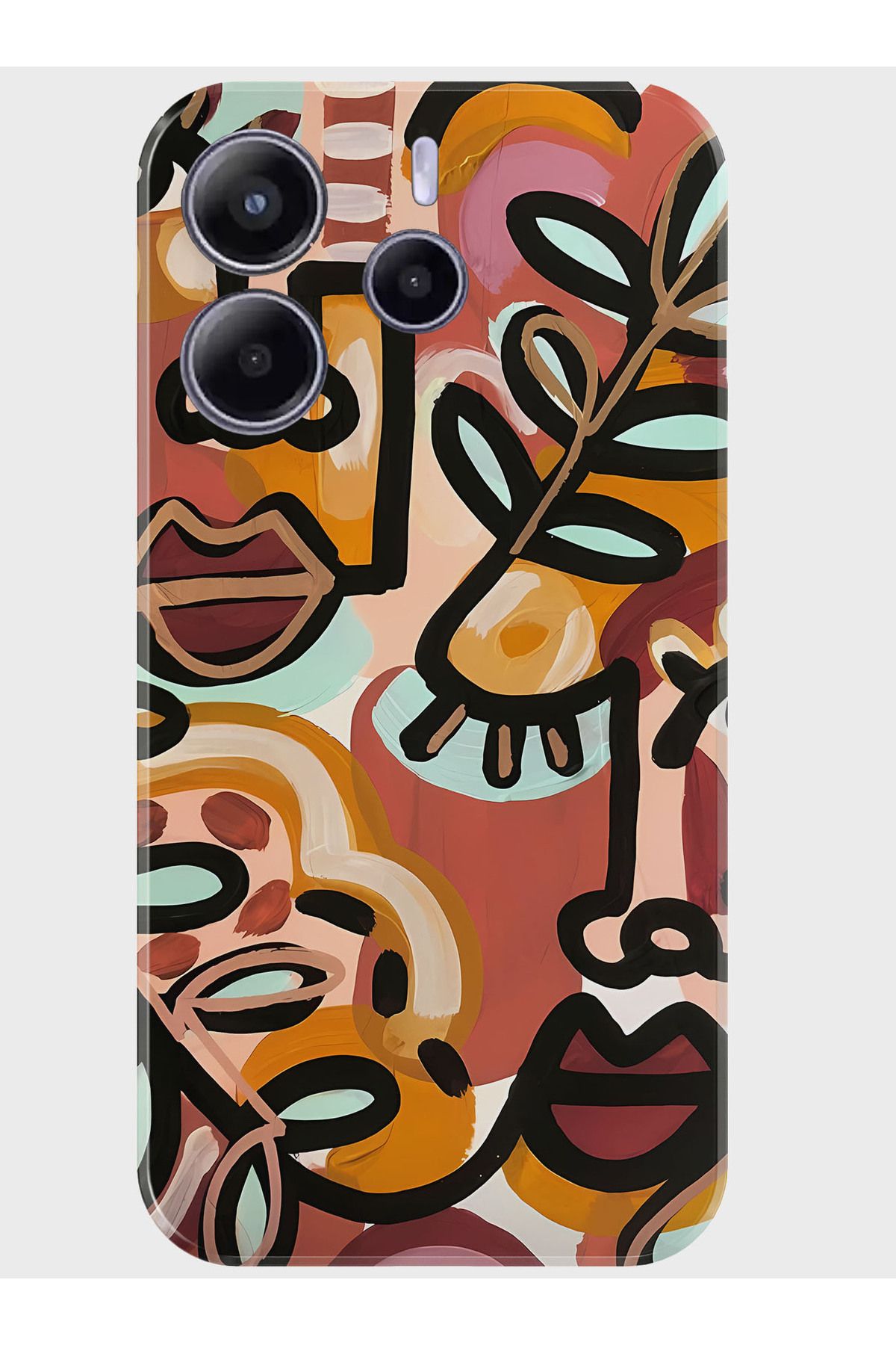 Activist Xiaomi Redmi Note 14 5G Kılıf Baskılı Silikon Kapak - handraw