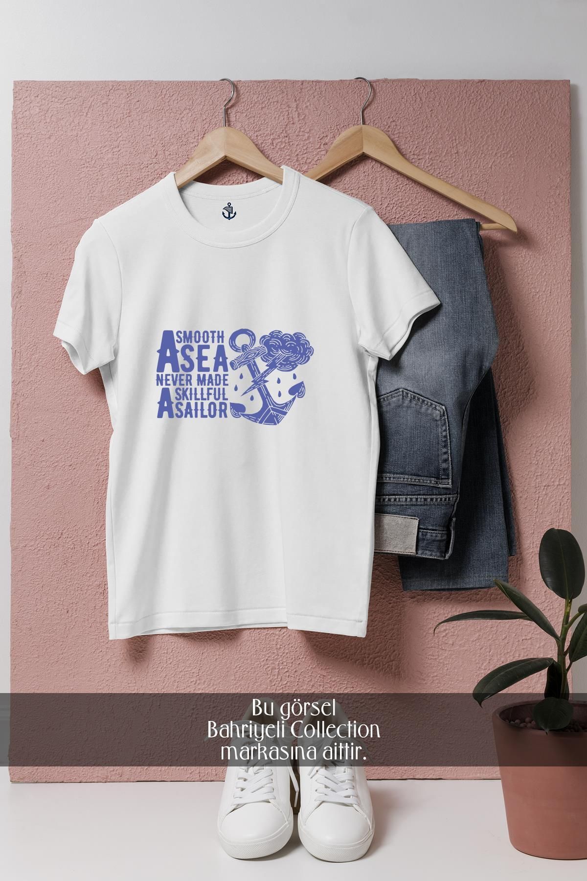 Bahriyeli Collection Oversize Tecrübeli Kaptan Tasarımlı Unisex T-Shirt