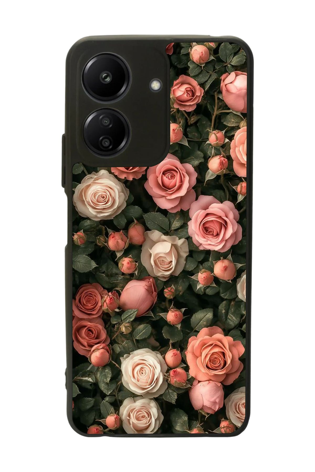 BGAKSESUAR Xiaomi Redmi 13C Uyumlu Mat Siyah Kılıf – Yumuşak Silikon, Koruyucu, Şok Emici Kapak